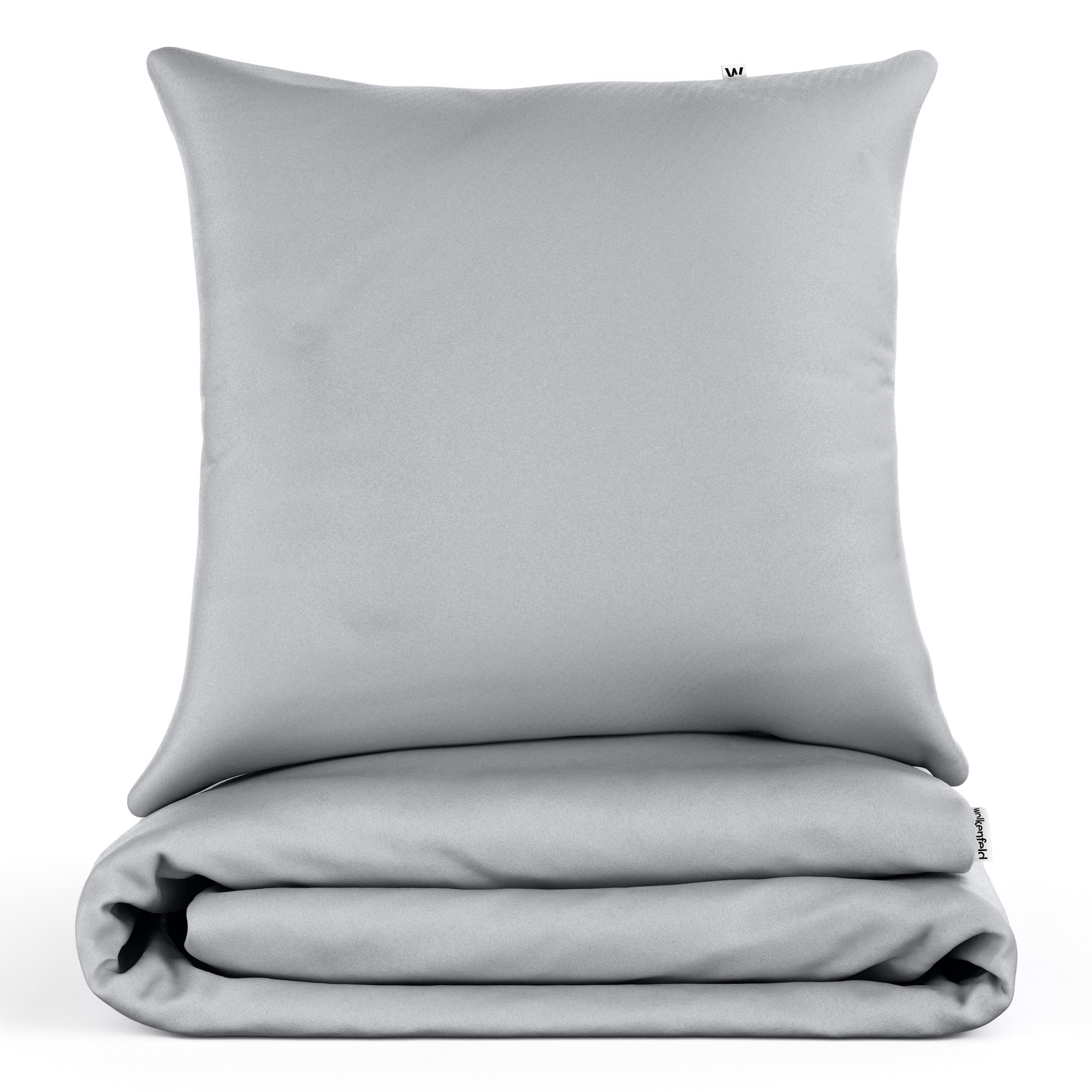 Wolkenfeld Linge de lit »Wolkenfeld Sommer Bettwäsche Mako-Satin Baumwolle« 2 cuis 135x200 cm, 155x220 & Übergrössen I inkl. Kissenbezüge 80x80