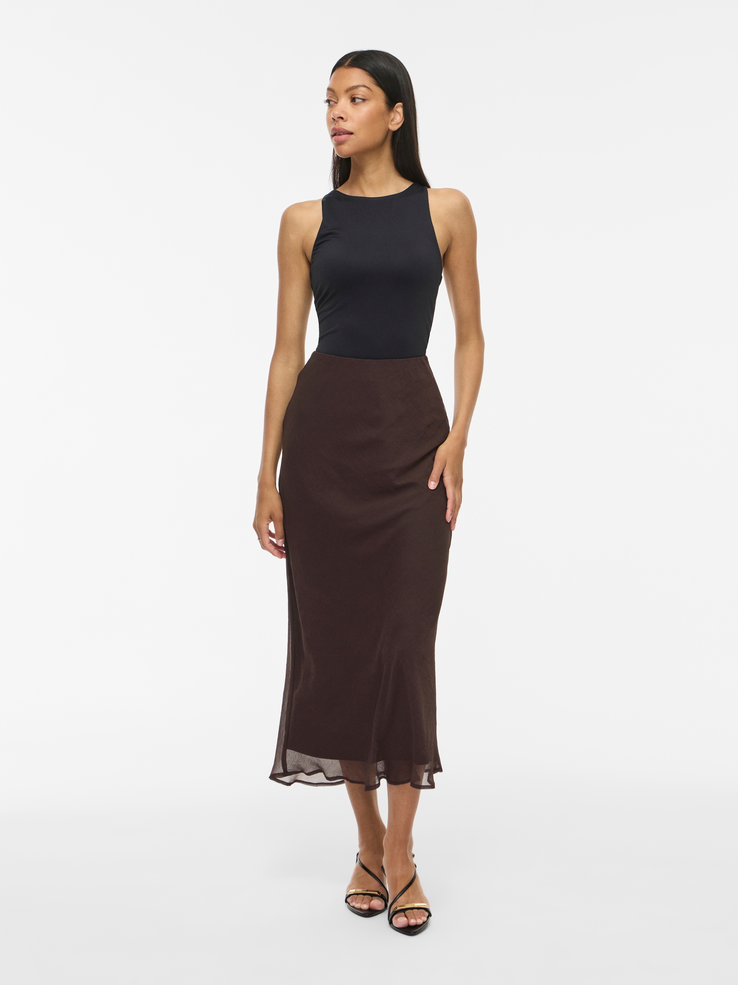 Vila Maxi jupe »VIFALIA HW ANKLE SKIRT - NOOS« en polyester, taille haute, facile d'entretien