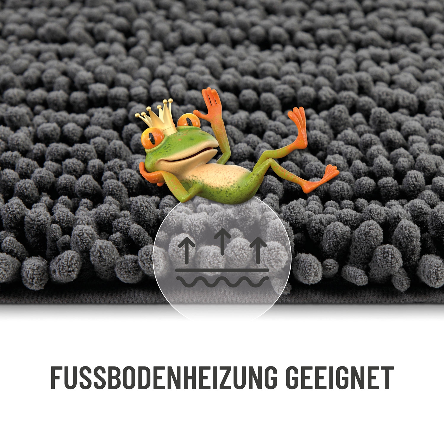 Wecon home Basics Tapis de bain »Benno« Höhe 22 mm waschbar, rutschfest, sehr weich, strapazierfähig, Chenille, robust