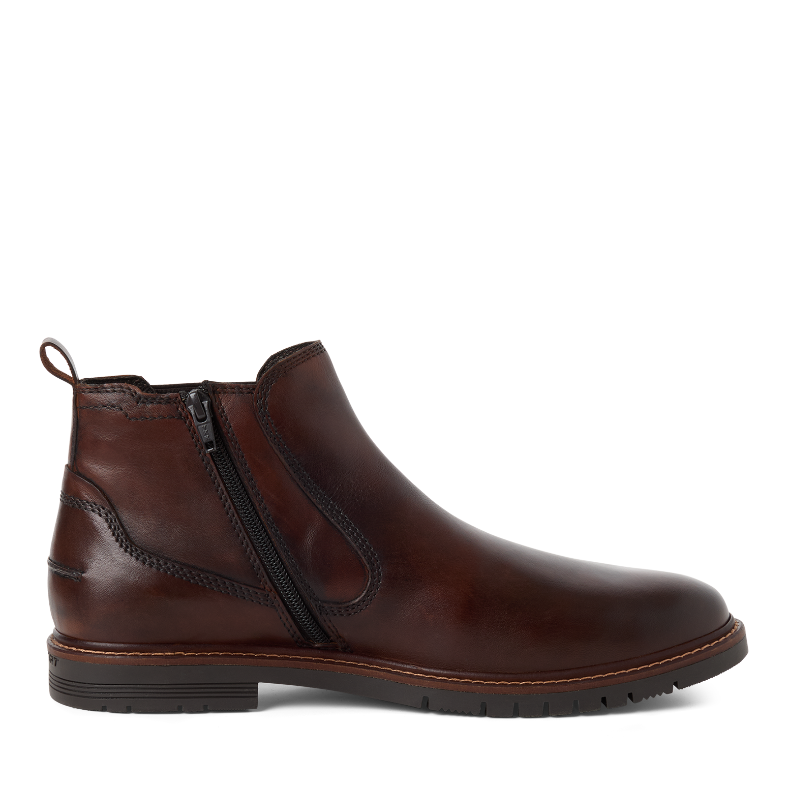 MARCO TOZZI Chelseaboots  Herbstboots, Businesschuh mit modischer Kontrast-Rahmennaht