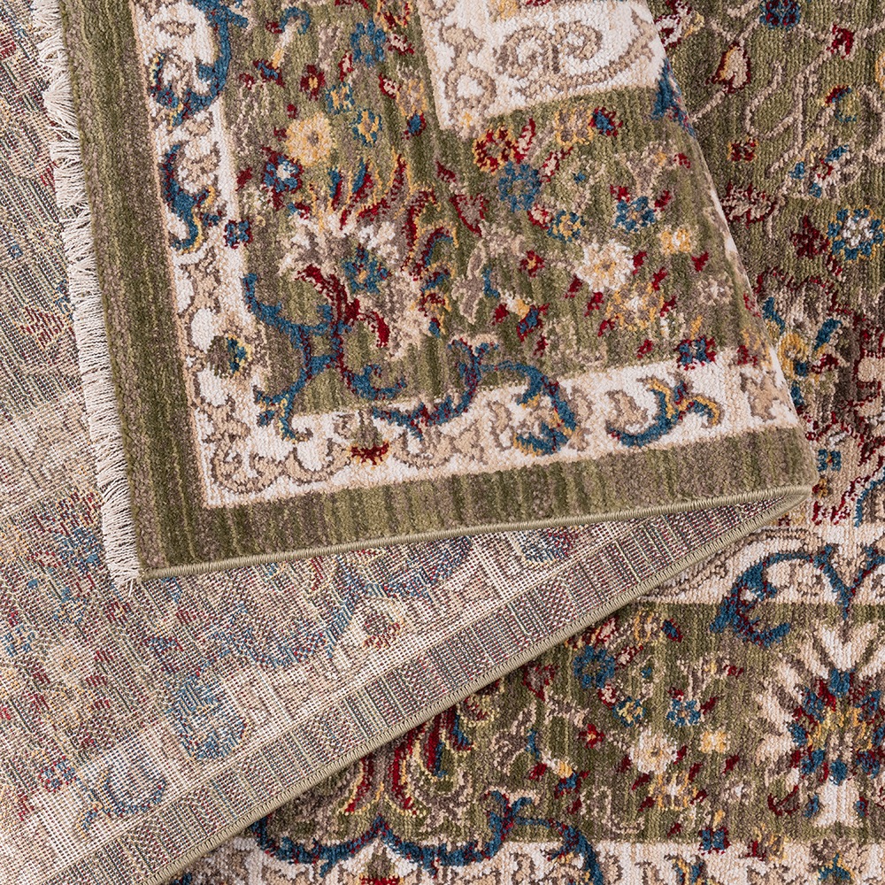 GOODproduct Tapis »Molvio, mit & ohne Fransen« Rectangulaire 18 mm Höhe Orient-Optik, Vintage Design, weich, Wohnzimmer, Schlafzimmer