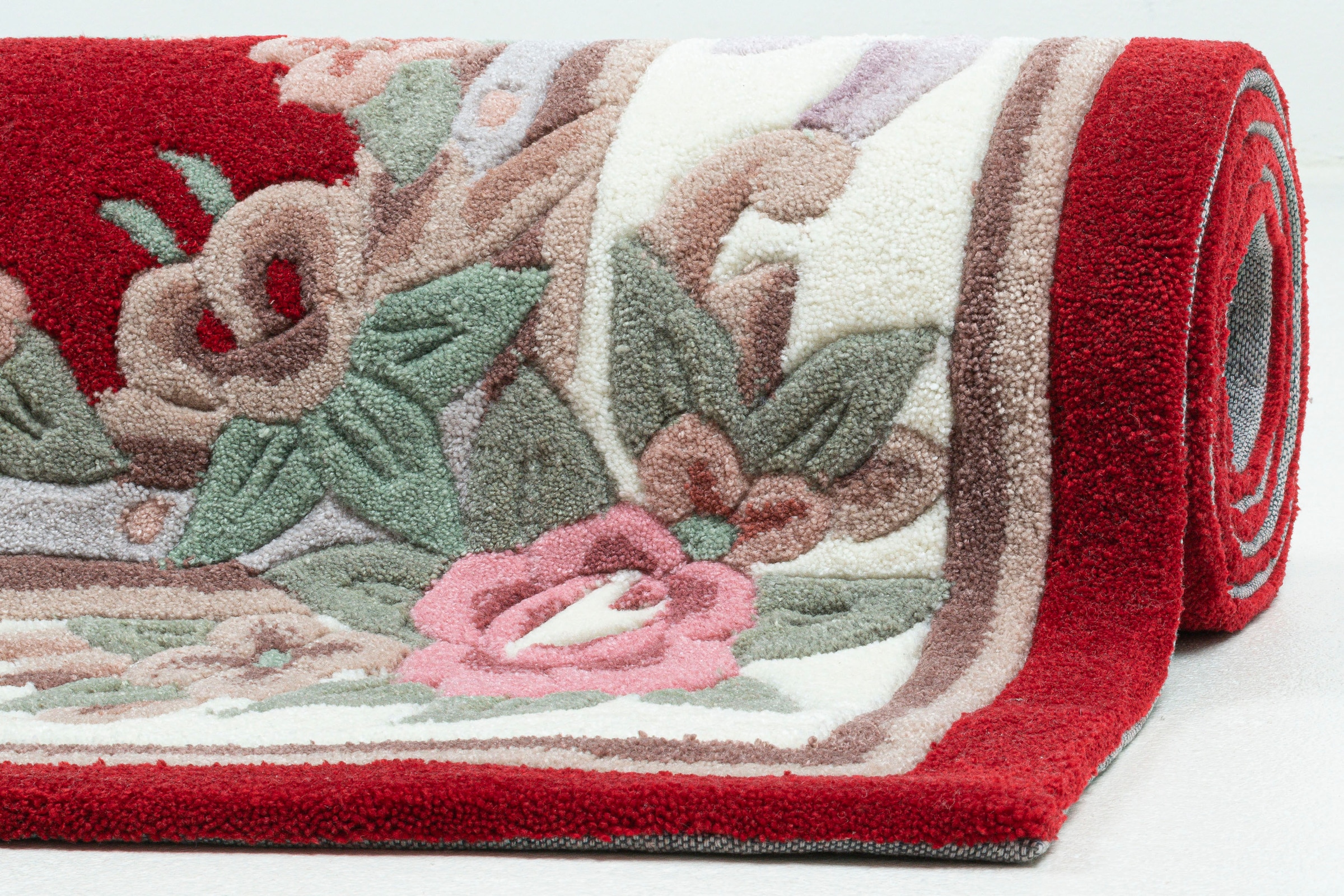 THEKO Tapis »Ming« Rectangulaire 14 mm Höhe hochwertiges Acrylgarn, ideal im Wohnzimmer & Schlafzimmer