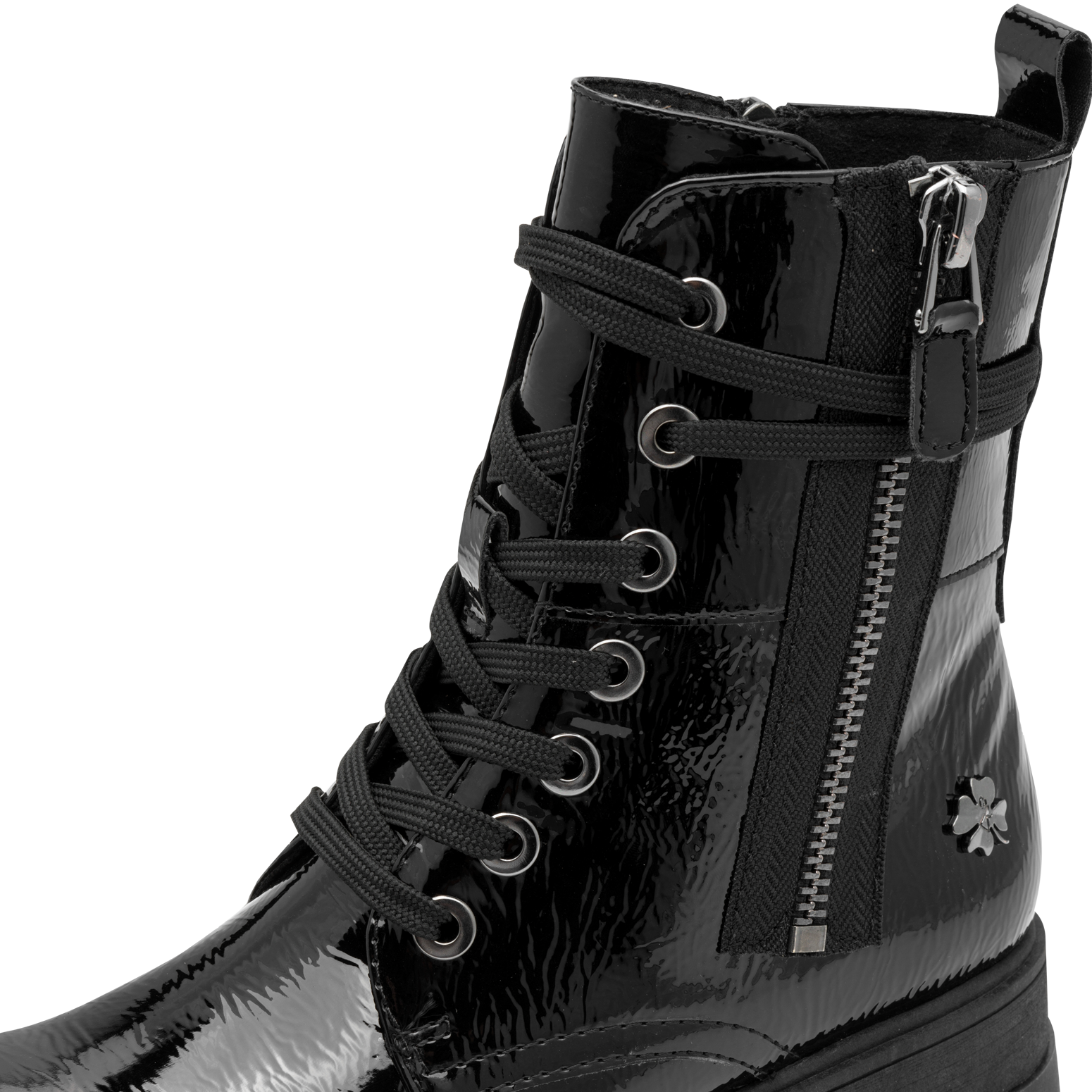 MARCO TOZZI by GMK Bottines à lacets  Talons blocs, bottines à lacets avec fermeture éclair décorative