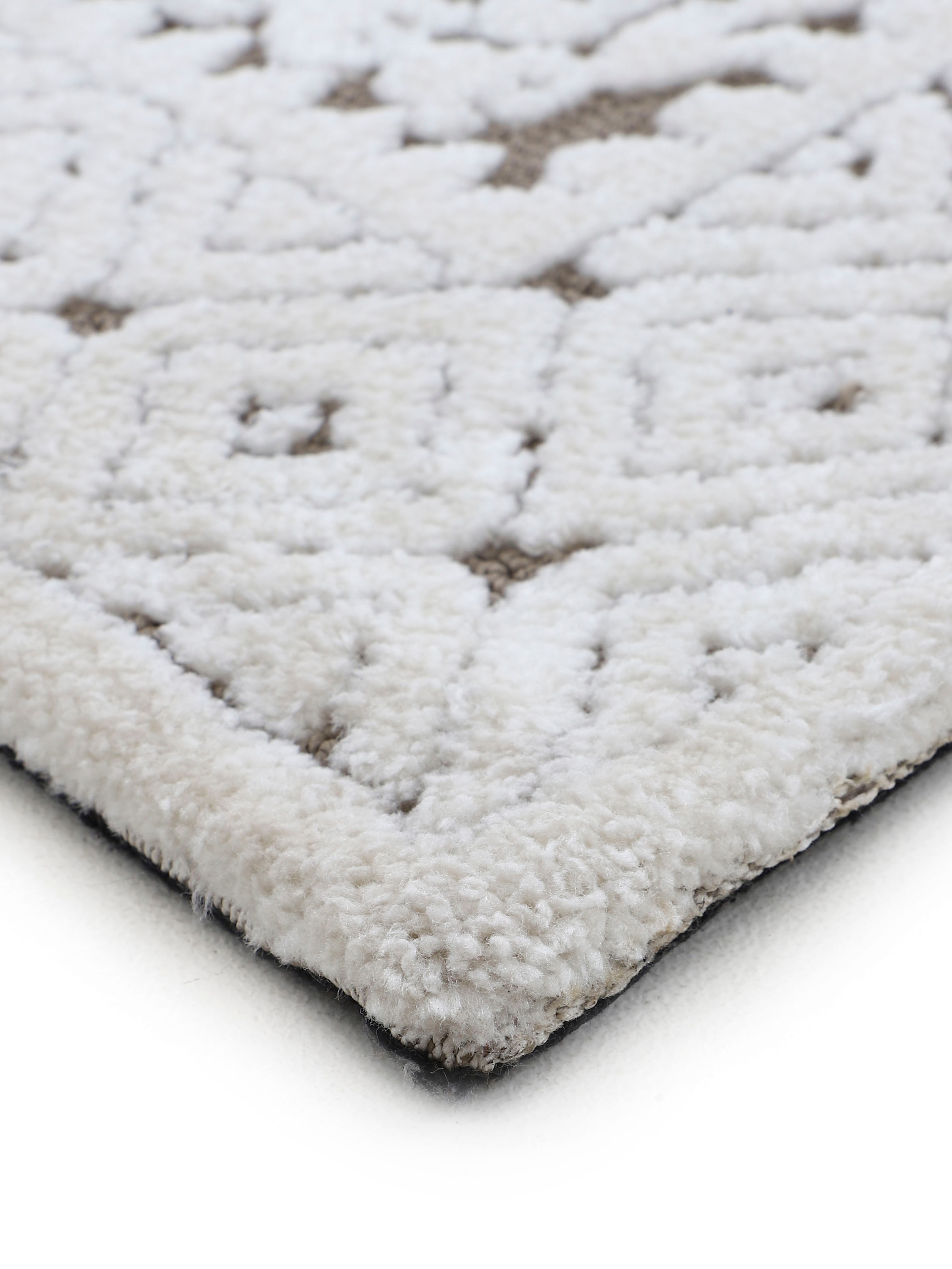 carpetfine Tapis »Holly 1« Rectangulaire 12 mm Höhe Blumen Motiv, Hoch-Tief Struktur, Wohnzimmer