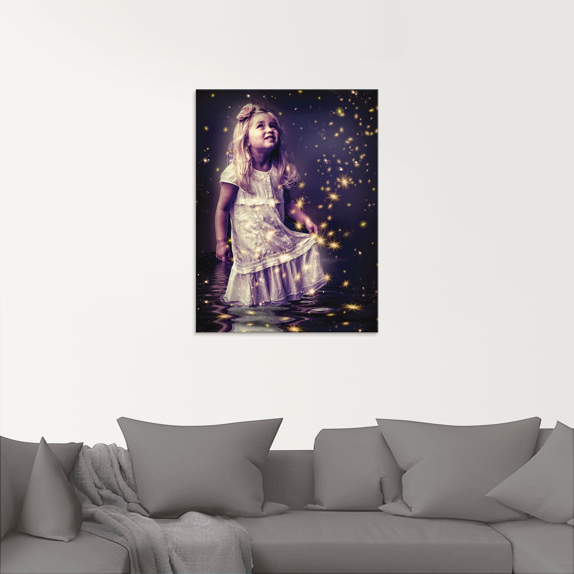 Artland Glasbild »Märchen - Sterntaler« Geschichten & Märchen 1 Stk. tlg. in verschiedenen Grössen