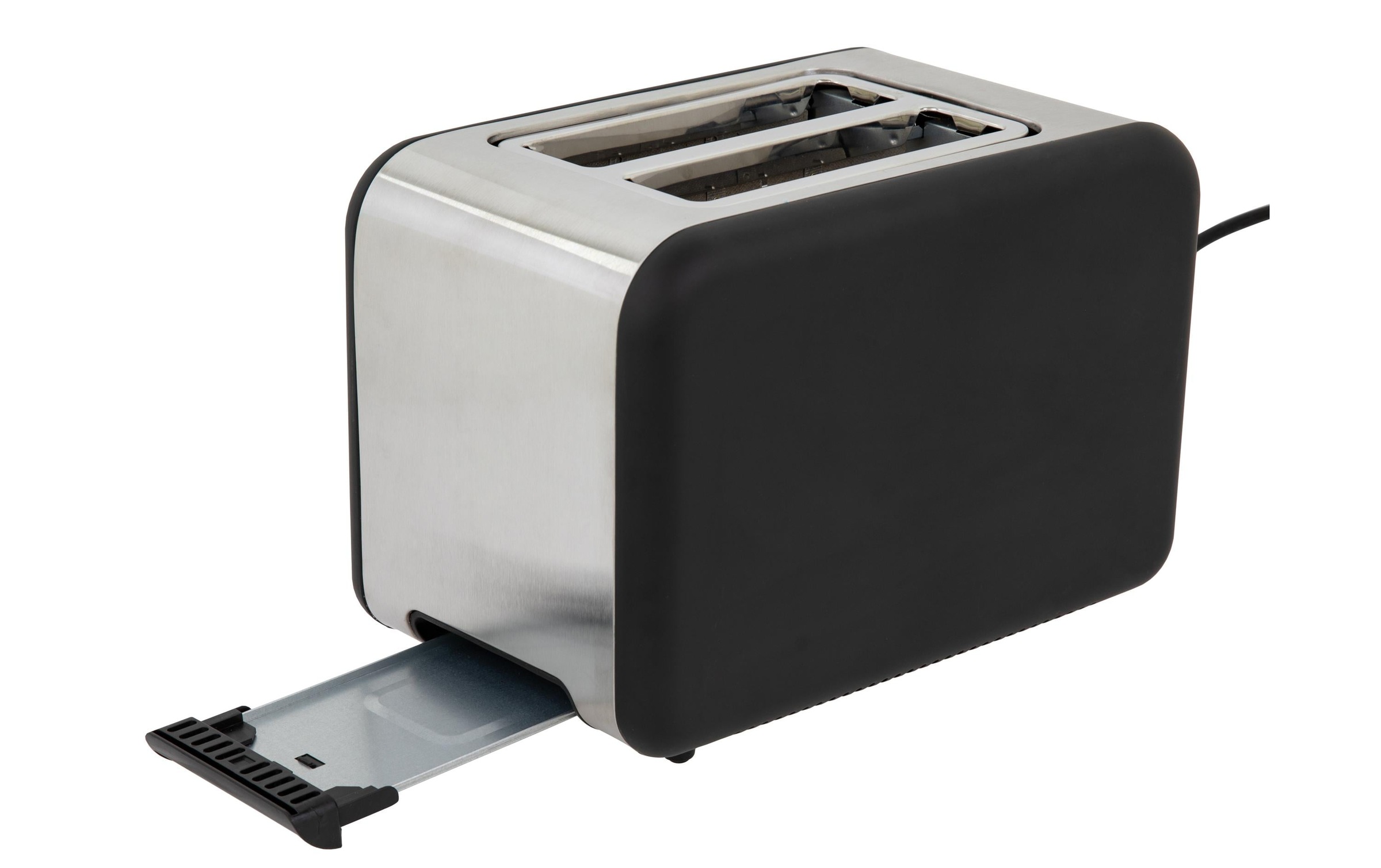 FURBER Toaster »Toaster Schwarz/Holz« für 2 Scheiben 850 W