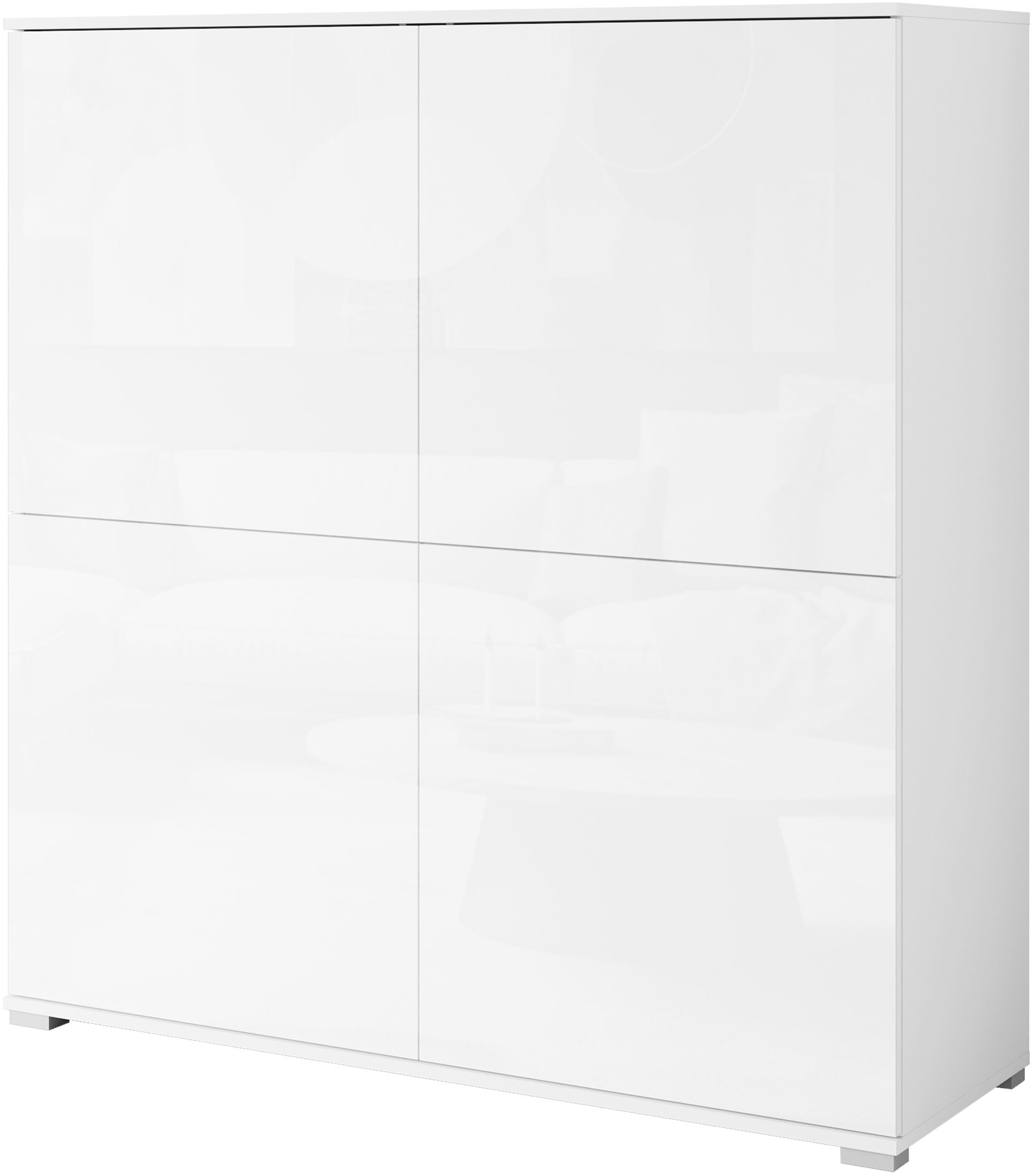 GOODproduct PC-Schrank »Kenia, Sekretär, Home Office« 1 Stk. tlg. Mit Push-to-open, Tastaturauszug und praktischem Stauraum