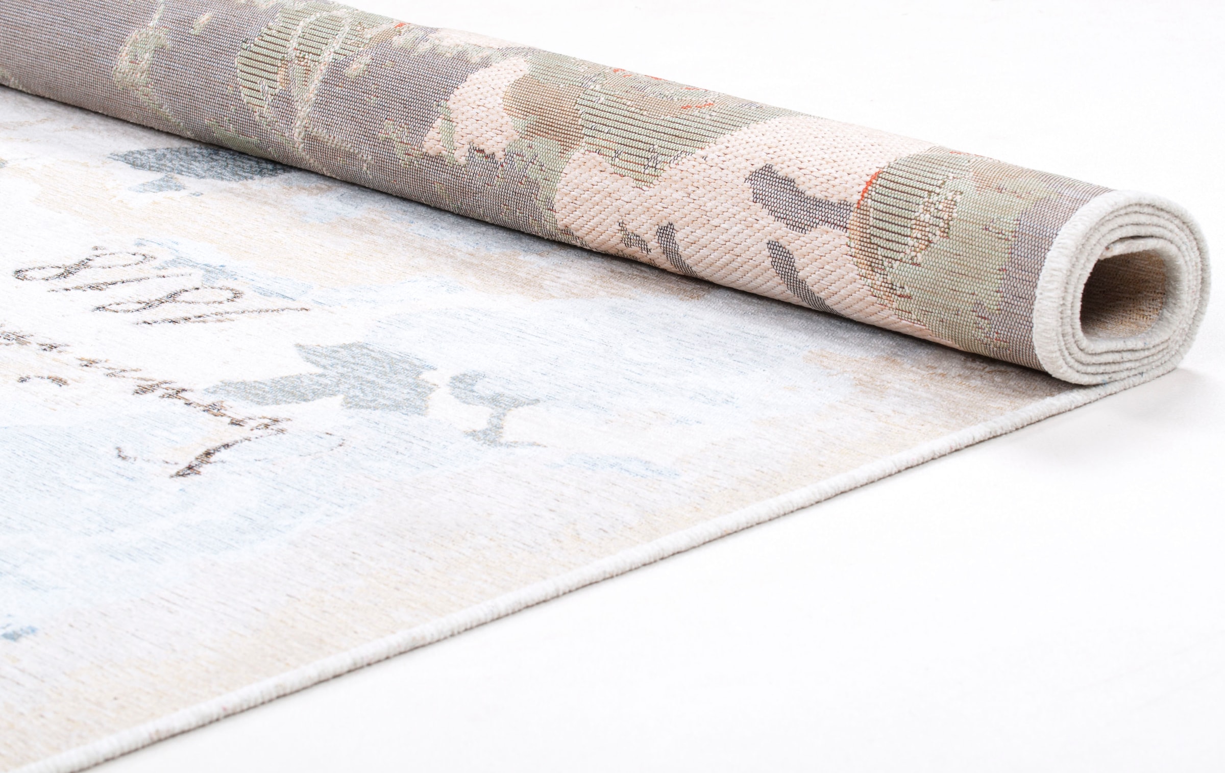 THEKO Teppich »Flomi Paris« rechteckig 4 mm Höhe Flachgewebe, ideal im Wohnzimmer & Schlafzimmer