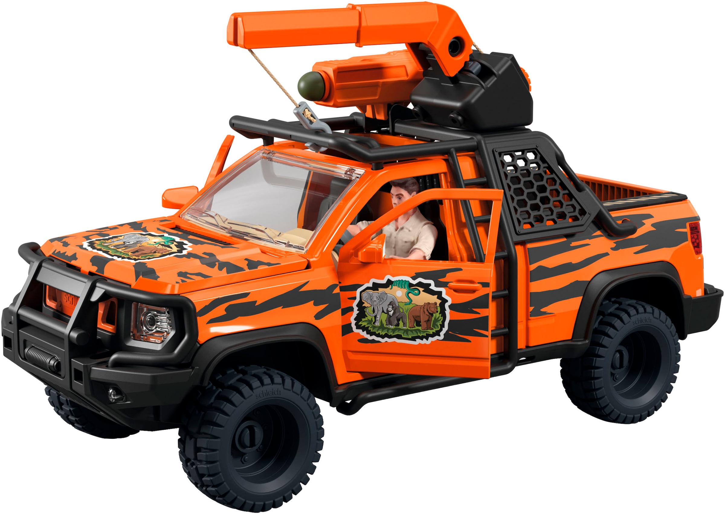Schleich® Spielfigur »WILD LIFE, Abenteuerfahrzeug im Dschungel (42720)«