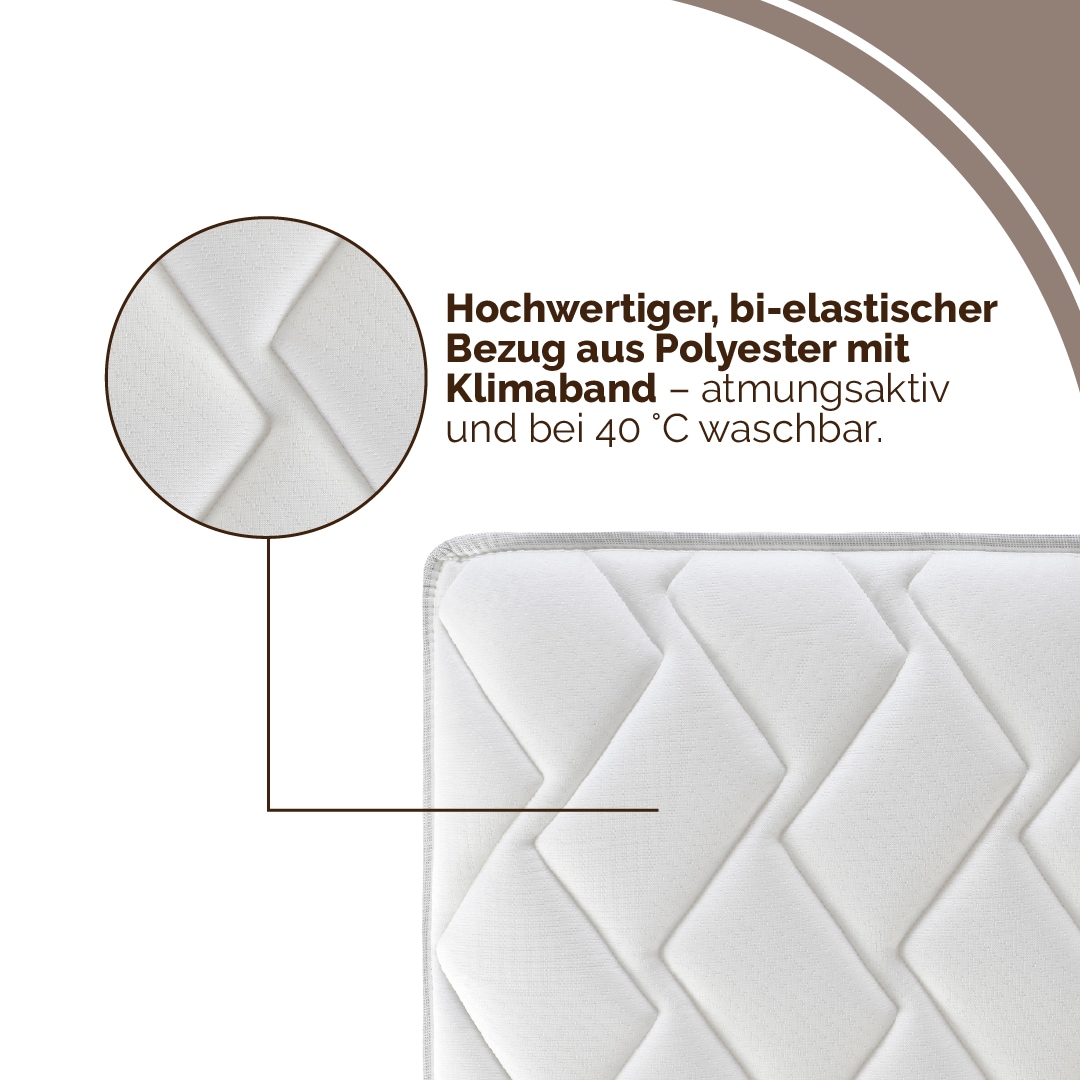 DI QUATTRO Komfortschaummatratze »Komfortschaummatratze Airy Form 23, Matratze in diversen Grössen« 23 cm hoch Raumgewicht: 28 kg/m³ 1 Stk. tlg. Die Matratze, die atmet! - besonders atmungsaktiver Kern