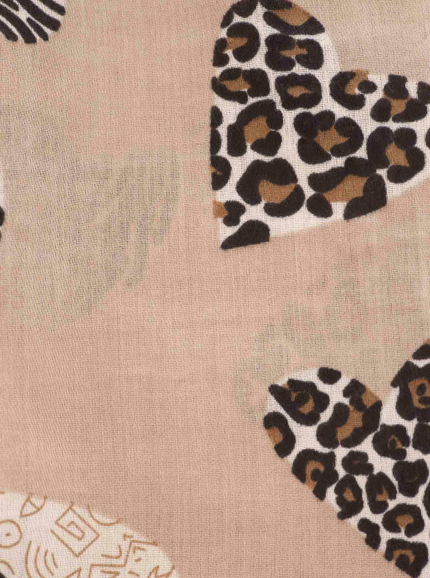 Zwillingsherz Écharpe »"Safari Hearts"« angesagtes Herzmuster im Leolook
