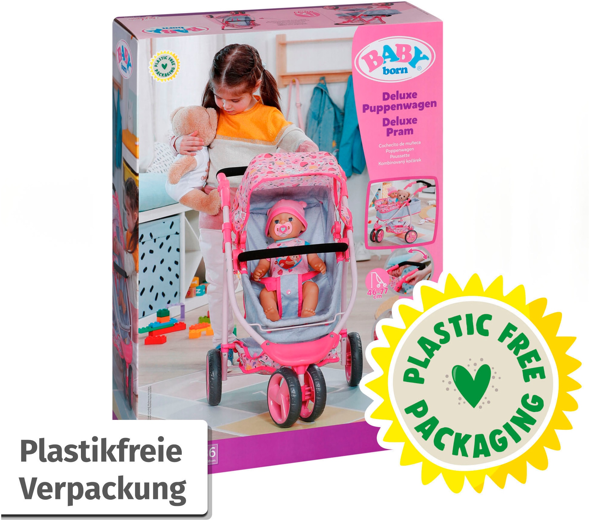 Baby Born Poussette de poupée combinée »Deluxe Puppenwagen«