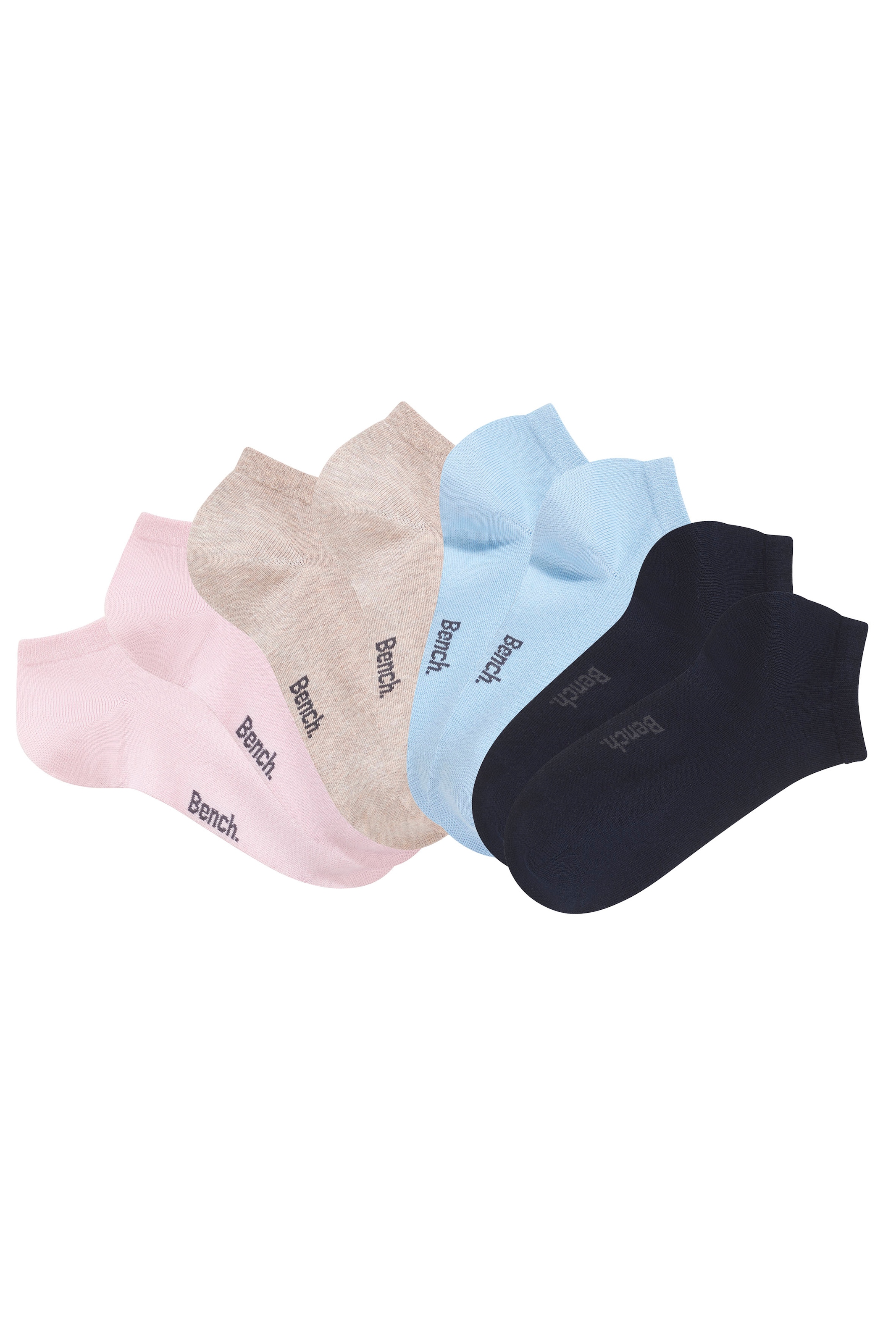 Bench. Chaussettes de baskets Paquet, 8 Couple tlg. mit weicher Baumwolle