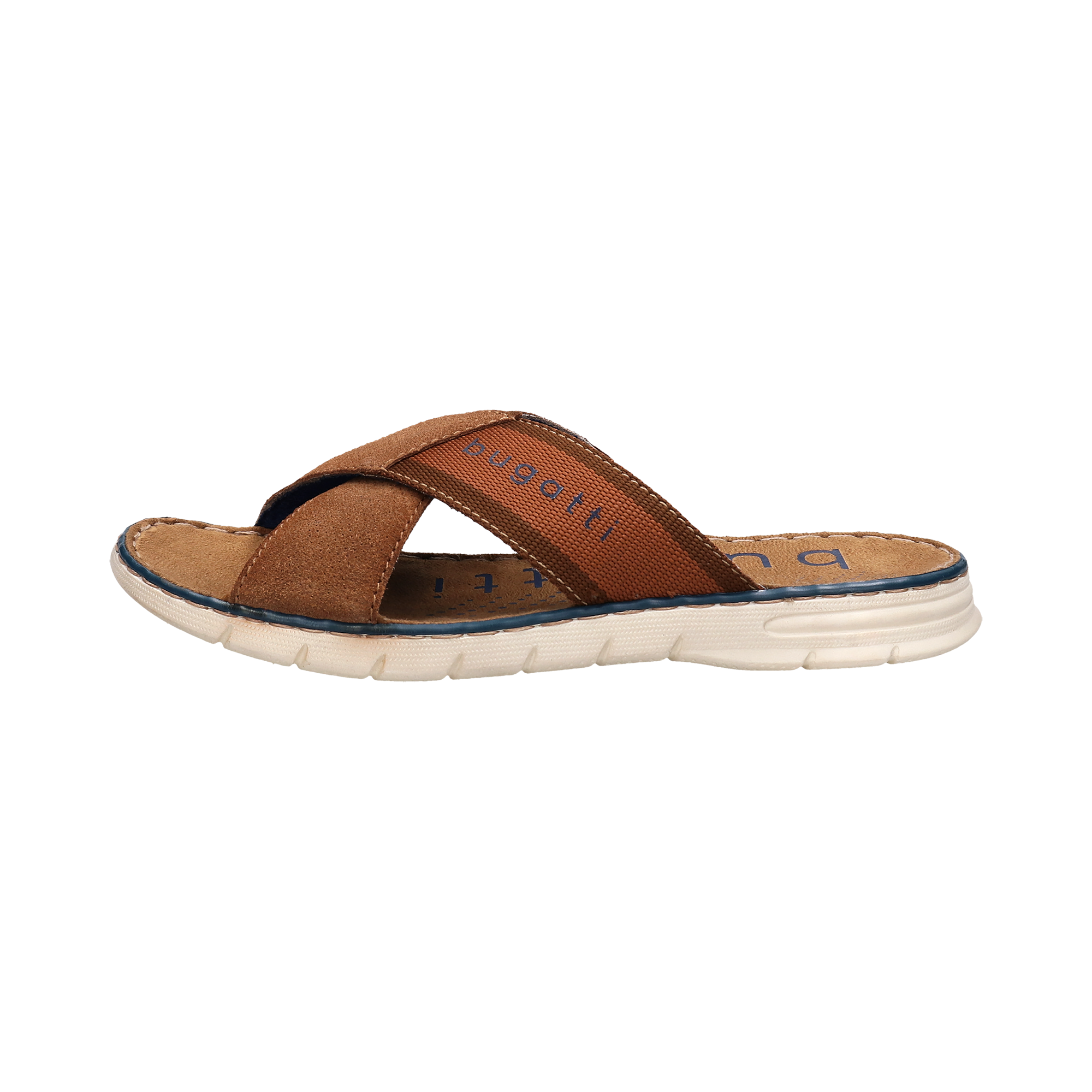 bugatti Pantolette  Sommerschuh, Hausschuh, Strandschuh mit Kreuz-Steg