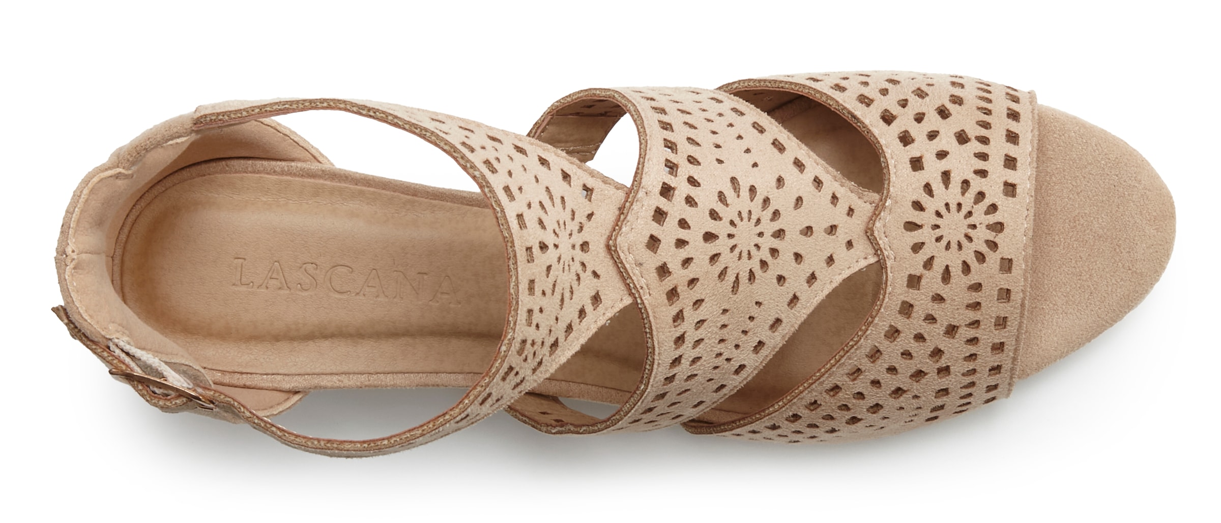 LASCANA Riemchensandalette »Sommerschuh,«  mit Blockabsatz VEGAN