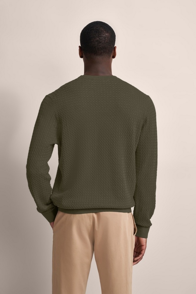 bugatti Pull en tricot mit Geflechtstruktur