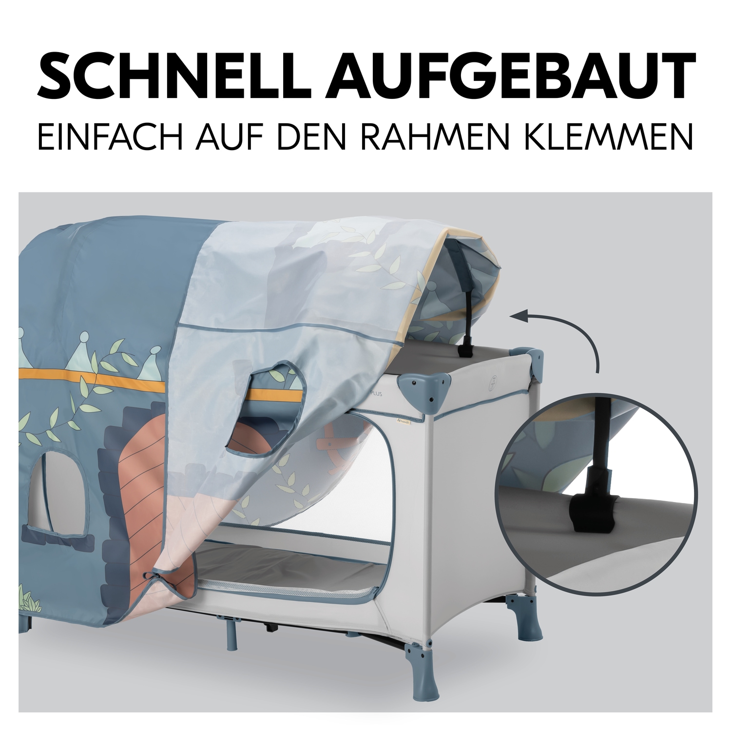 Hauck Bettzelt »Travel Bed Cover, Palace« Ergänzung für hauck Reisebetten (120 x 60 cm)