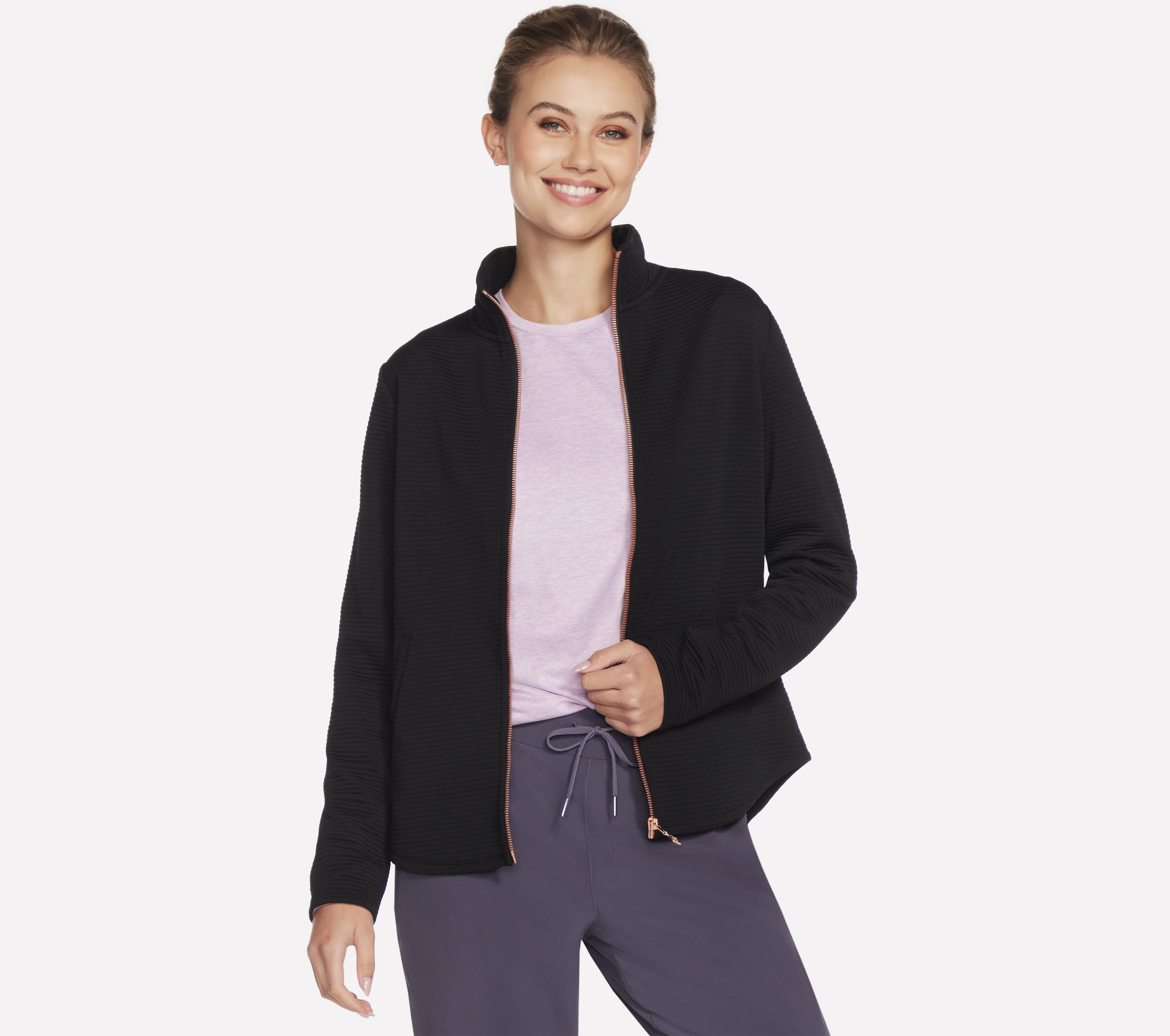 Skechers Veste d'entraînement »Women's Jacket« avec fermeture éclair, en jersey élastique