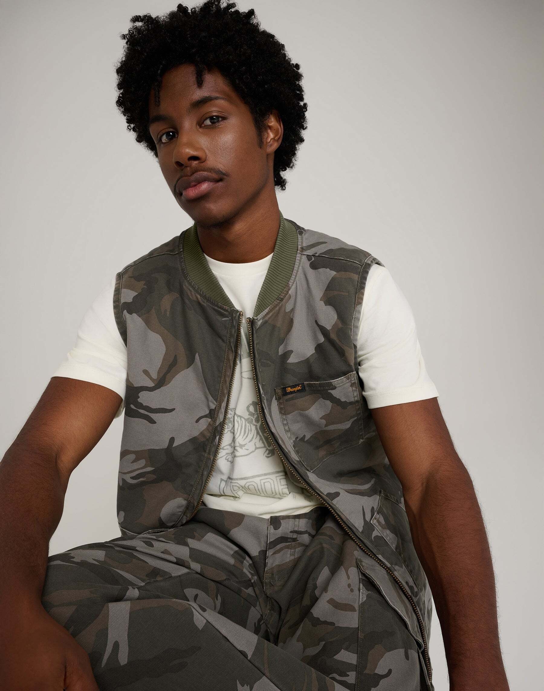 Wrangler Gilet matelassé »WRANGLER Gilet Mike Lucas Vest«
