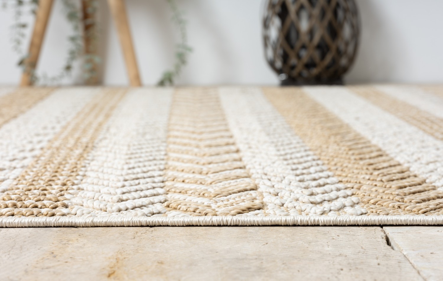 Myflair Möbel & Accessoires Teppich »Piazza, LAGERRÄUMUNG!« rechteckig 8 mm Höhe modernes Design, gestreift, In & Outdoor geeignet, Balkon, Terrasse