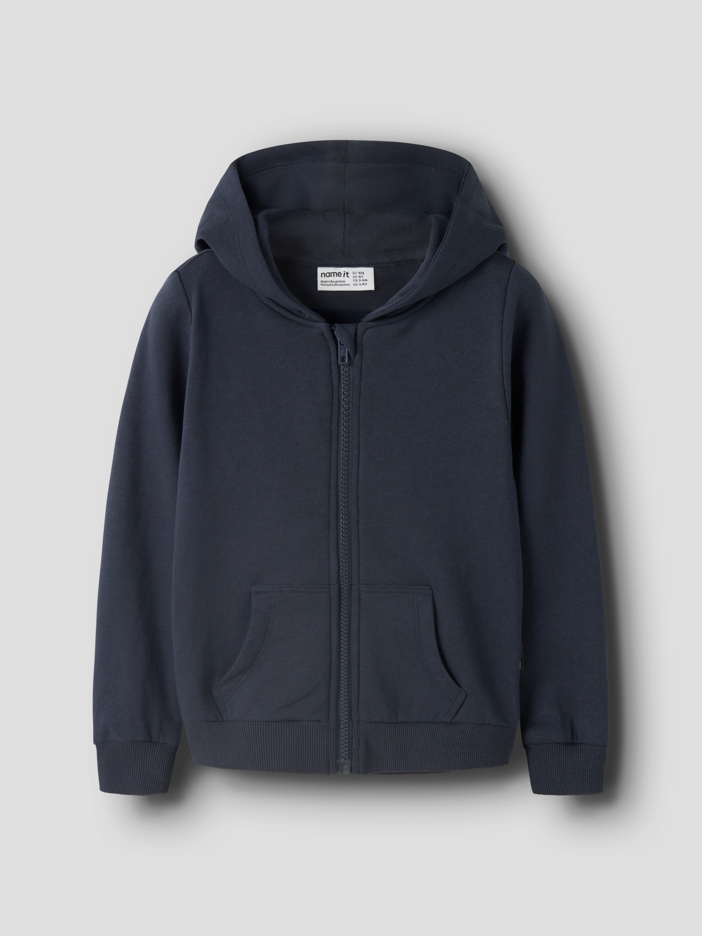 Name It Kapuzensweatjacke »NKMNESWEAT – Sweatjacke mit Kängurutasche« unifarben, casual, regular fit, Sweatware, Rundhals
