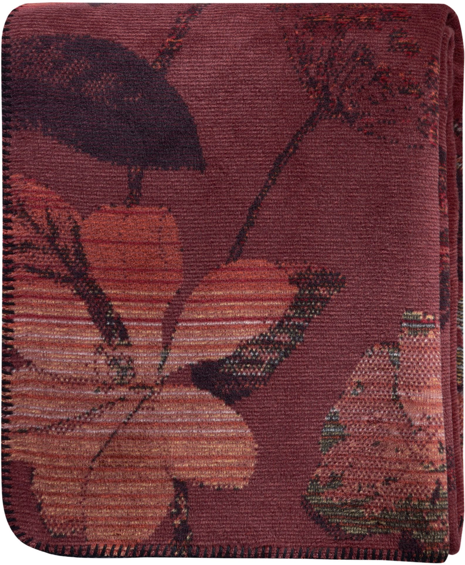 Biederlack Wohndecke »Velvet Bloom mit geketteltem Zierstich« Made in Germany