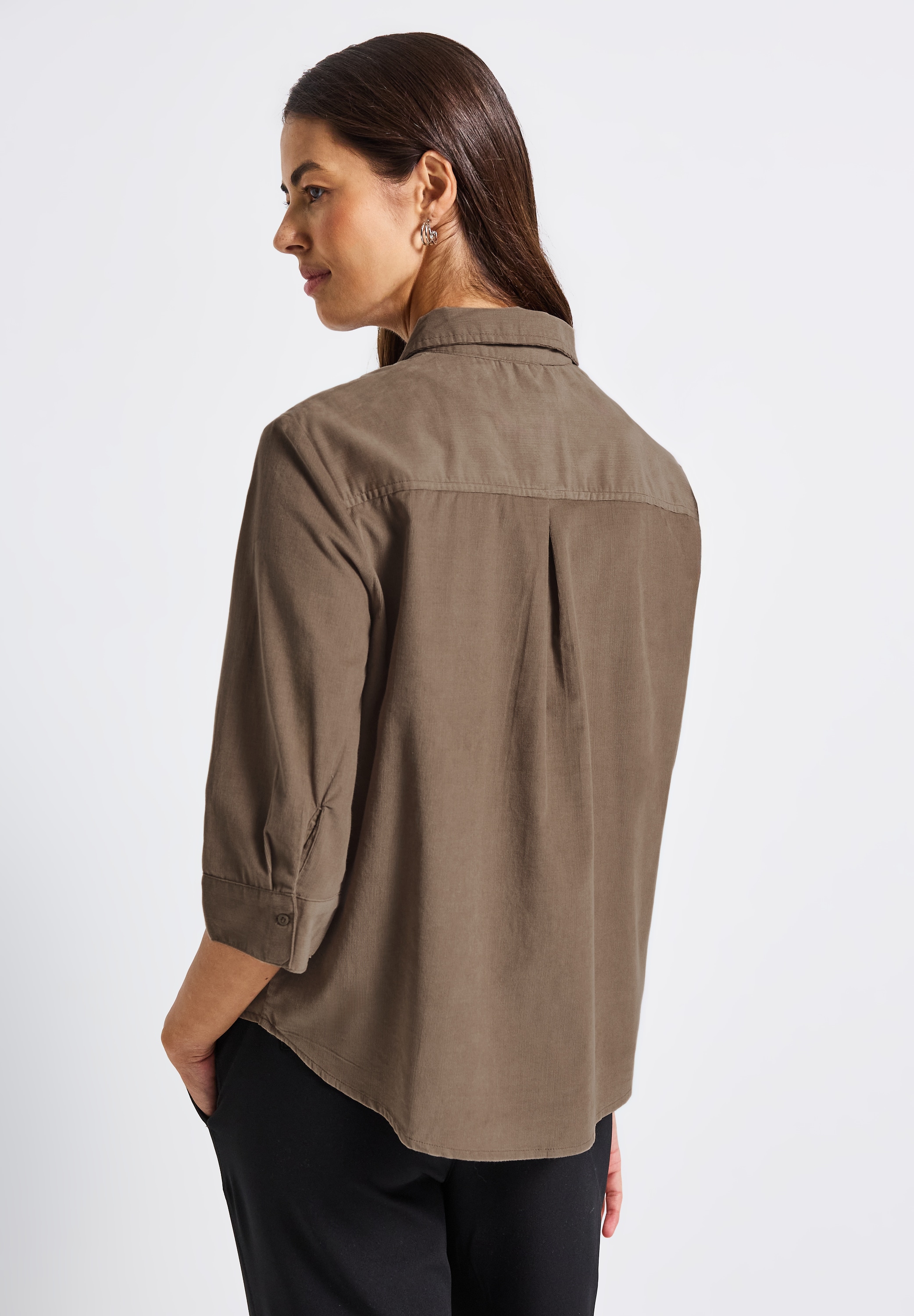 STREET ONE Blouse chemise , in Cord Qualität
