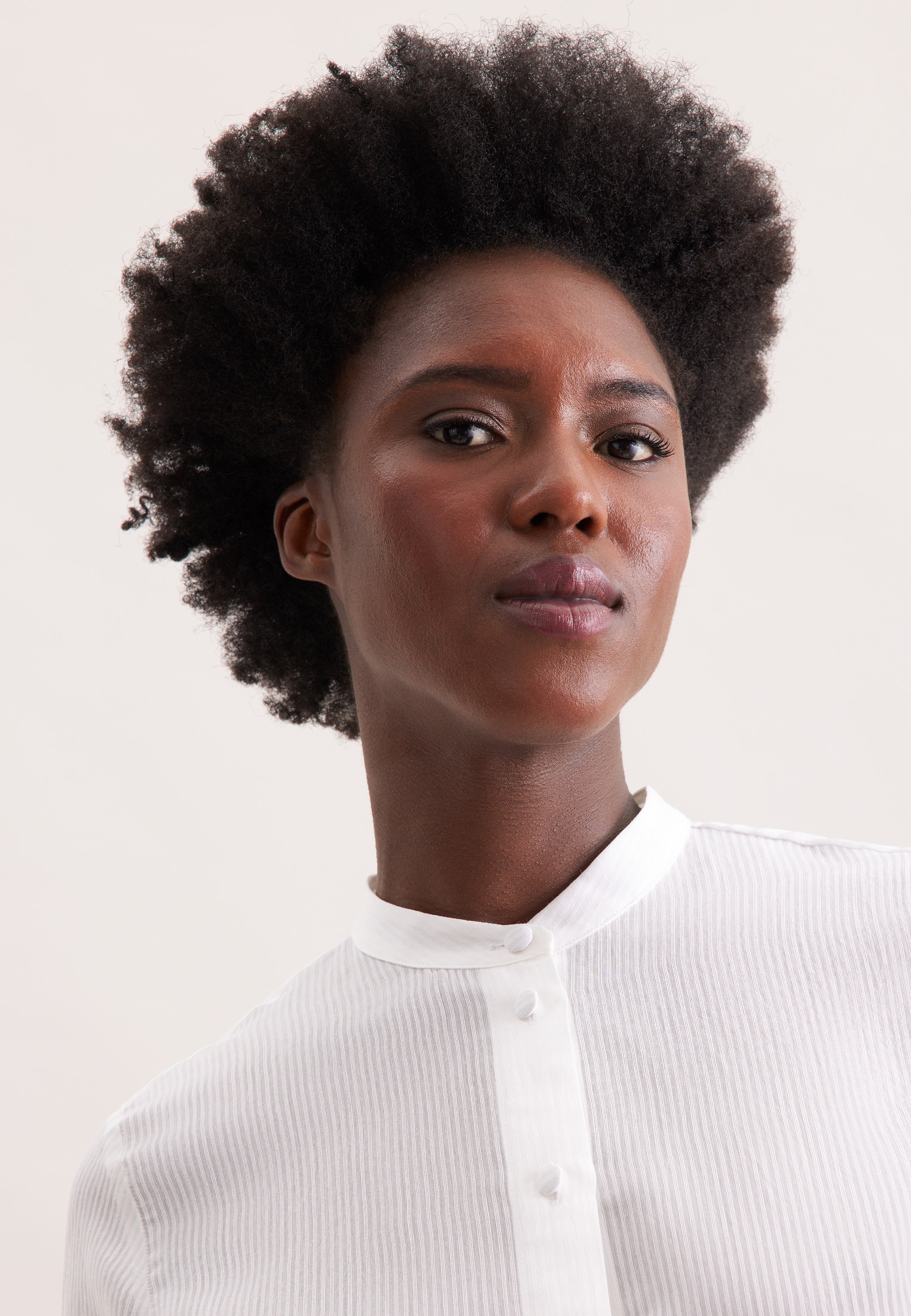 seidensticker Blouse classique col montant 1/1 uni