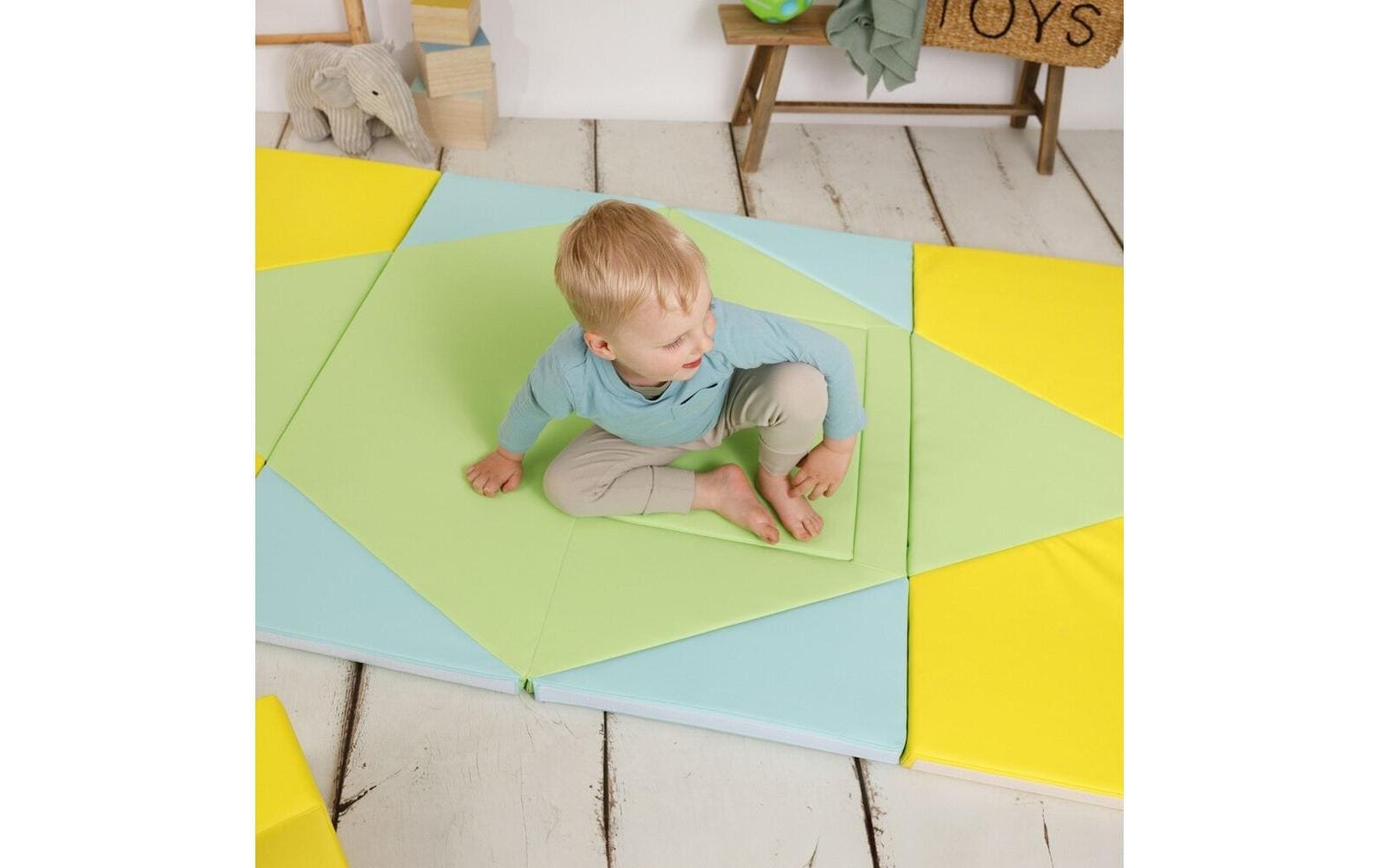 alldoro Spielmatte »3-in-1 faltbar zu Tipi-Zelt und Boot 182 x 105 cm«