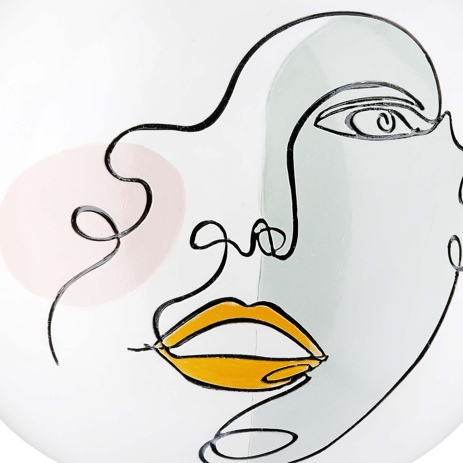 Casablanca by Gilde Vase de table »Kugelvase rund Voir weiss H. 21,5 cm«