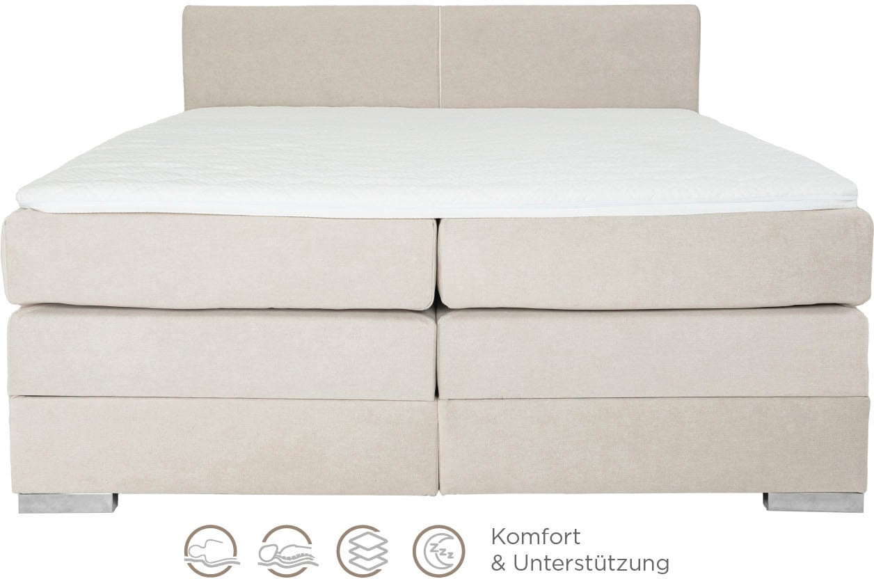 Home affaire Lit boxspring »Juliste inkl. Bettkasten und PUR-Schaum-Topper« erhältlich in den Breite 160, 180 & 200cm