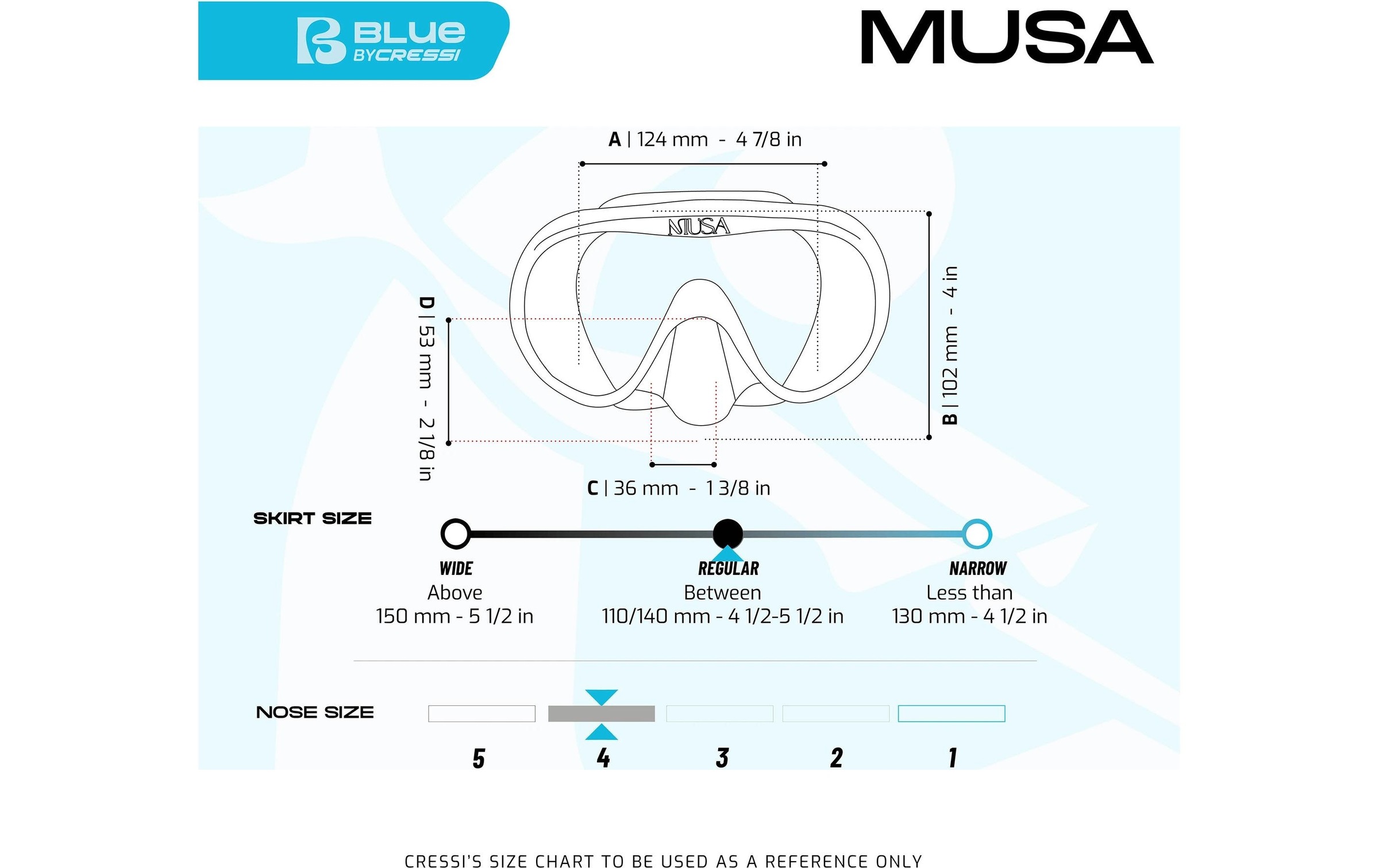 Cressi Taucherbrille »Musamask«