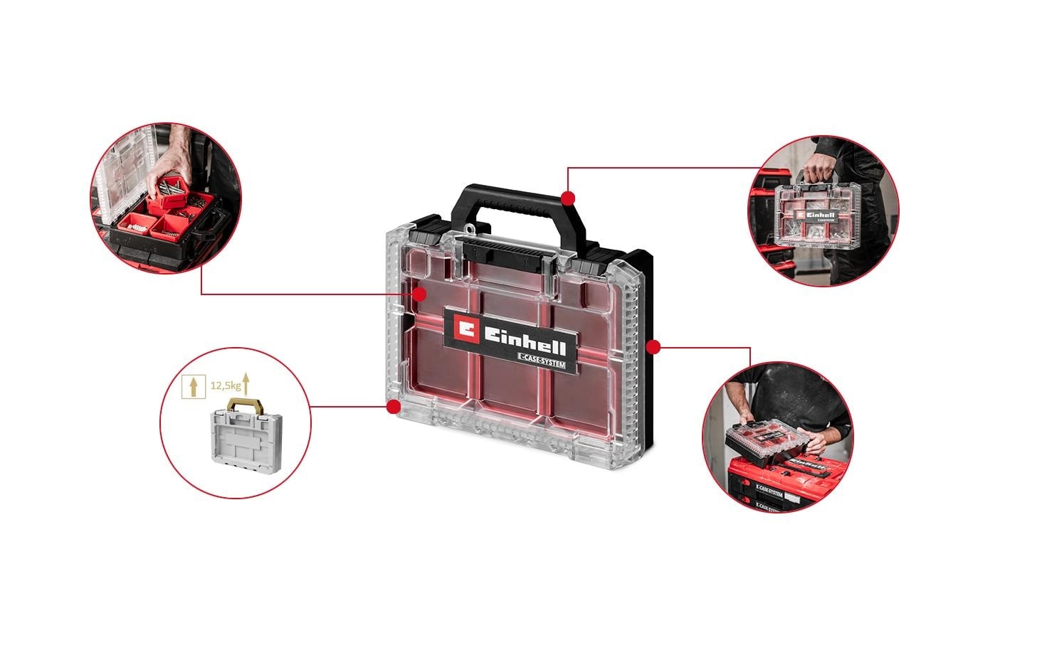 Einhell Werkzeugkoffer »E-Case Half Size«