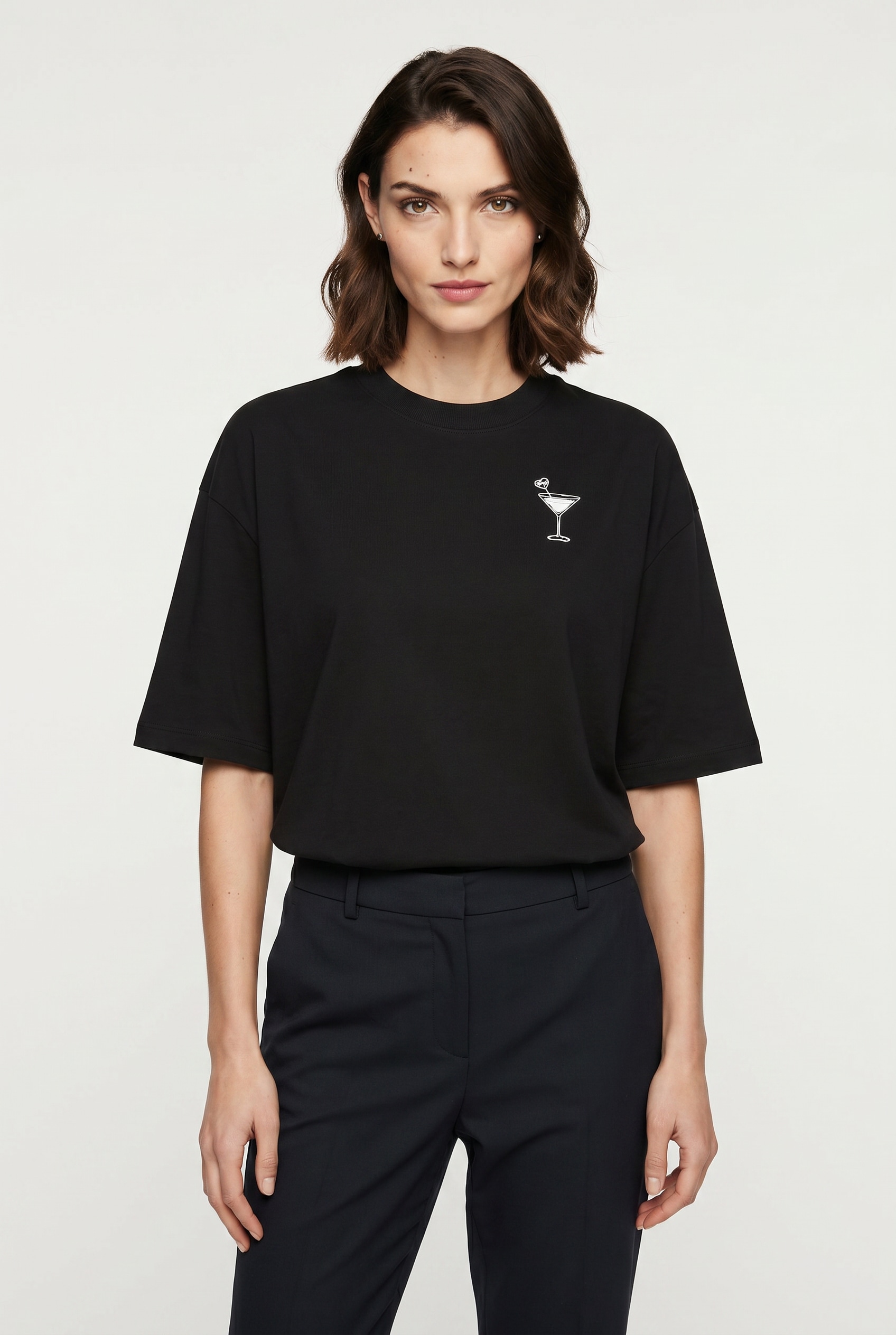 HUGO T-Shirt »Oversized Tee« mit Print, Rundhals
