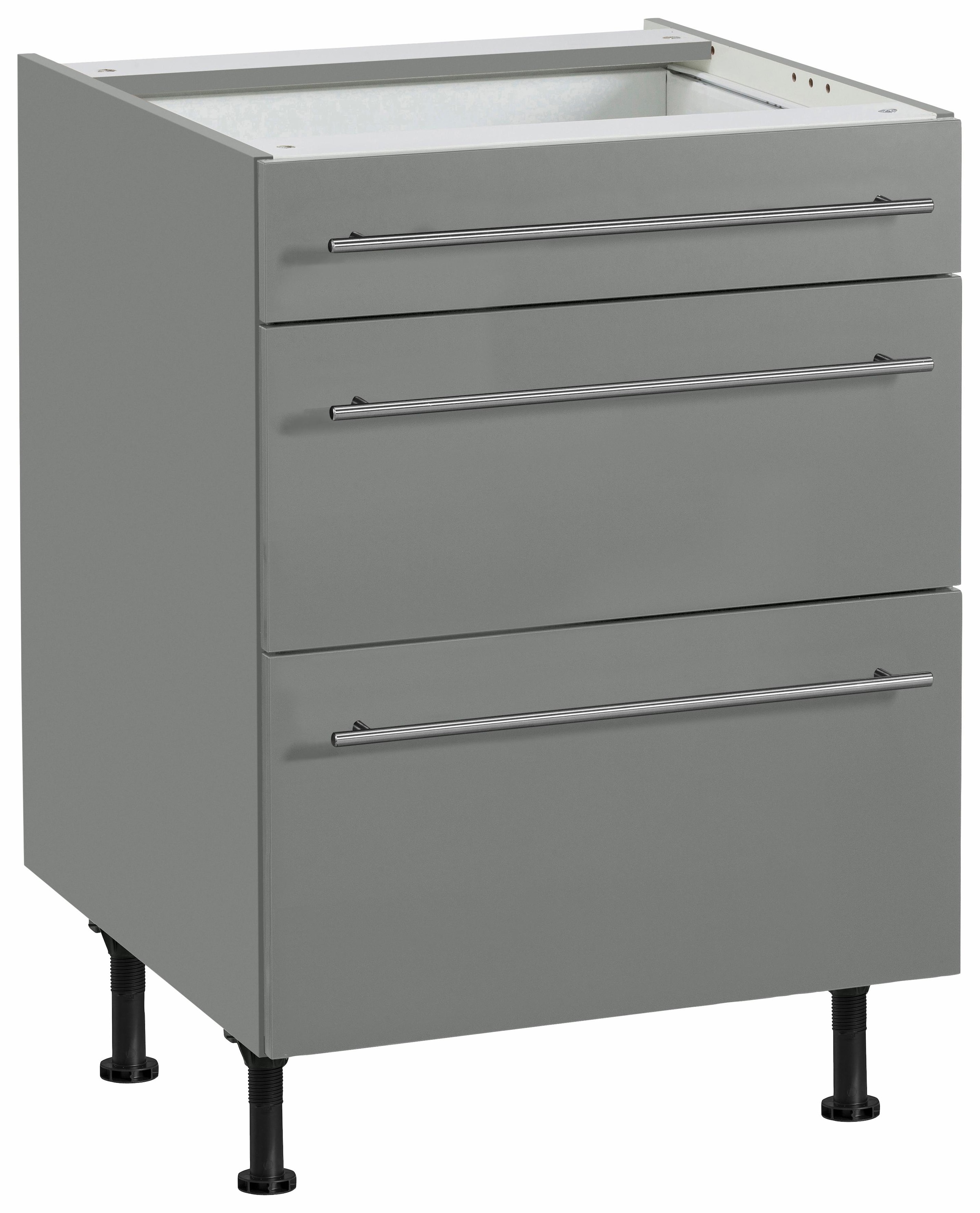 OPTIFIT Unterschrank »Bern« 60 cm breit, mit Schubkasten und 2 Auszügen,höhenverstellbare Füsse