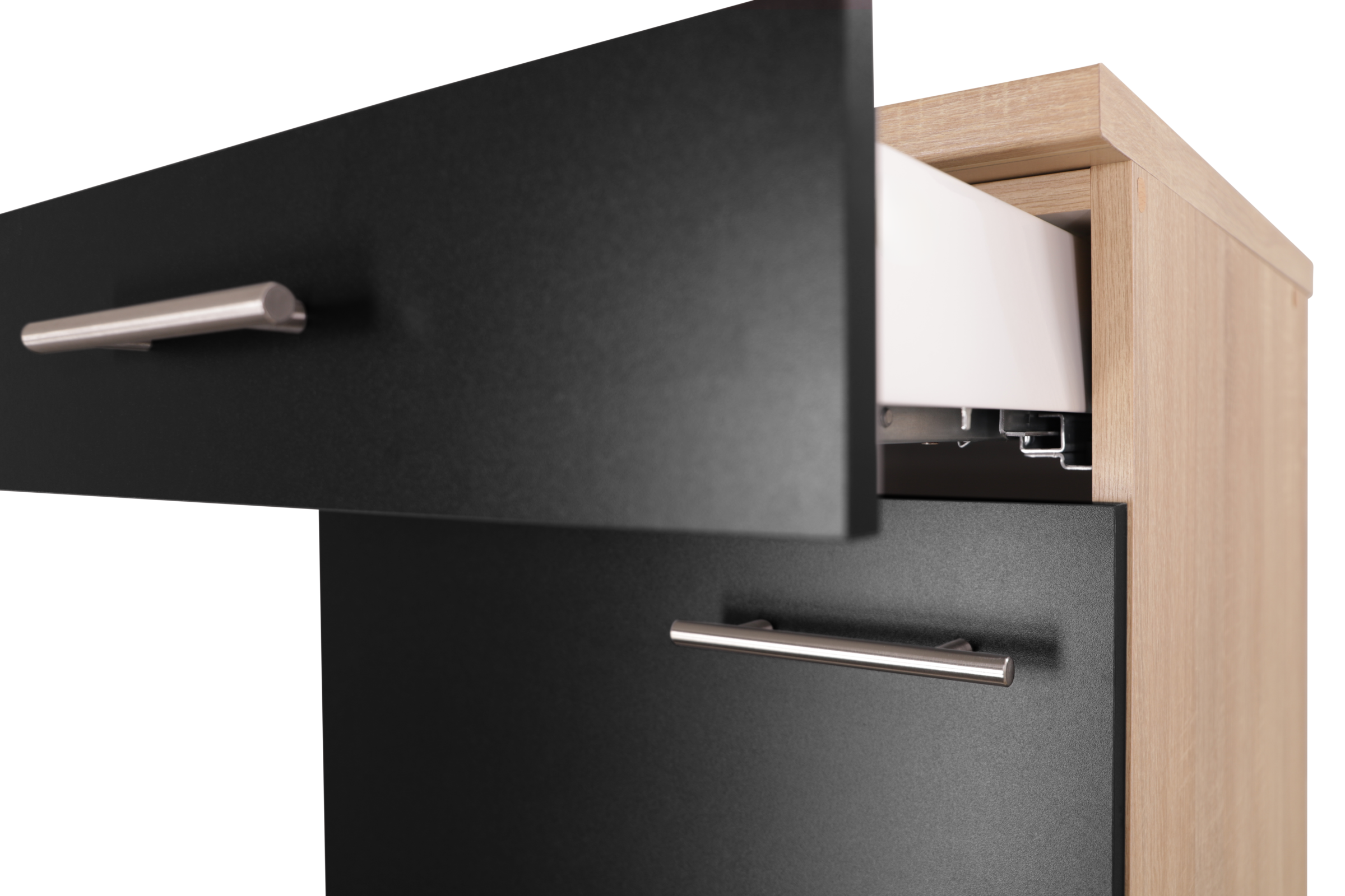 RESPEKTA Armoire basse »Merle« Breite 50 cm, Soft-Close, Griffe aus Metall, 85 cm Arbeitshöhe