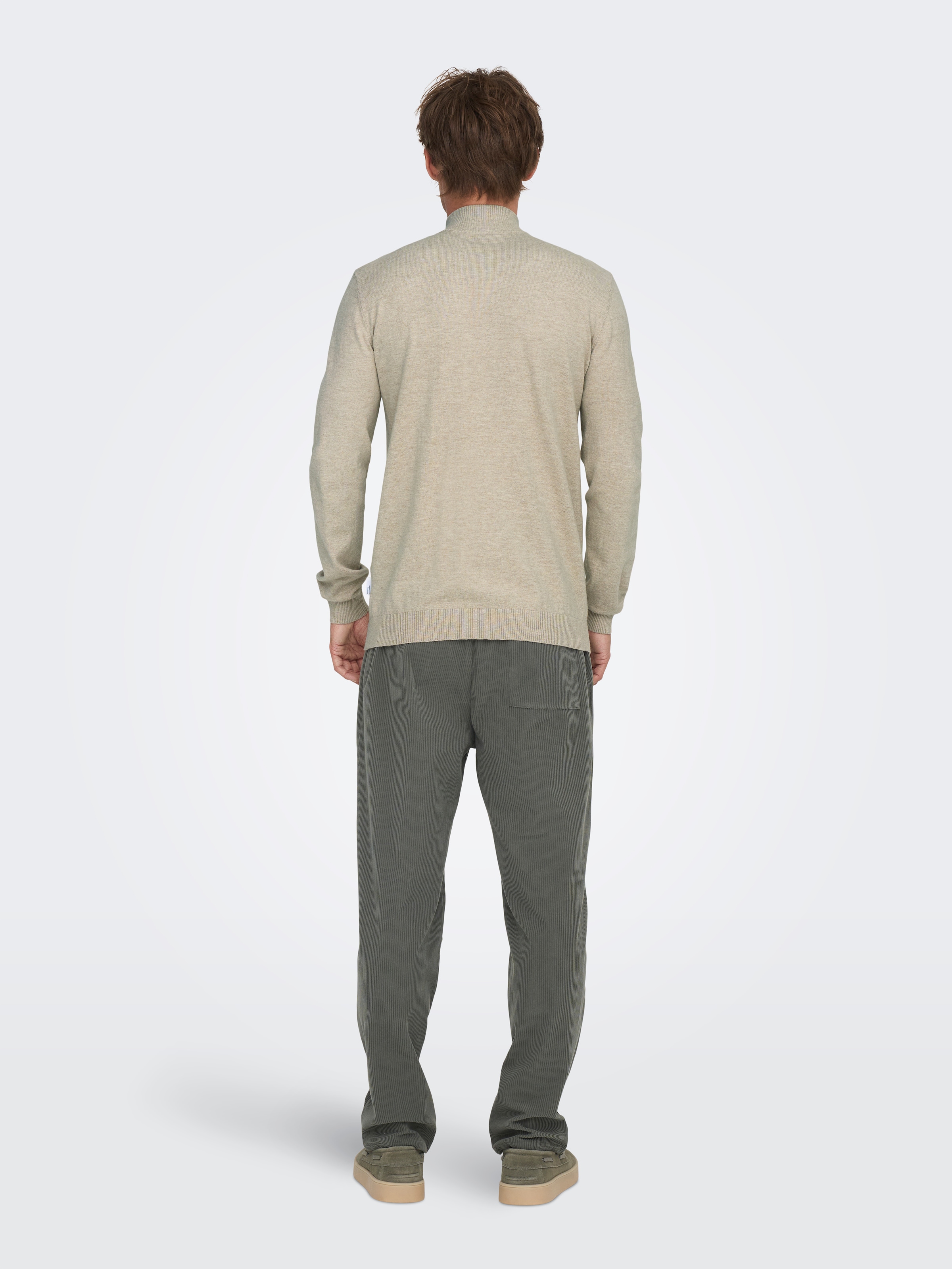 ONLY & SONS Troyer »ONSLOUI REG 12 MEL HALF ZIP KNIT NOOS«
