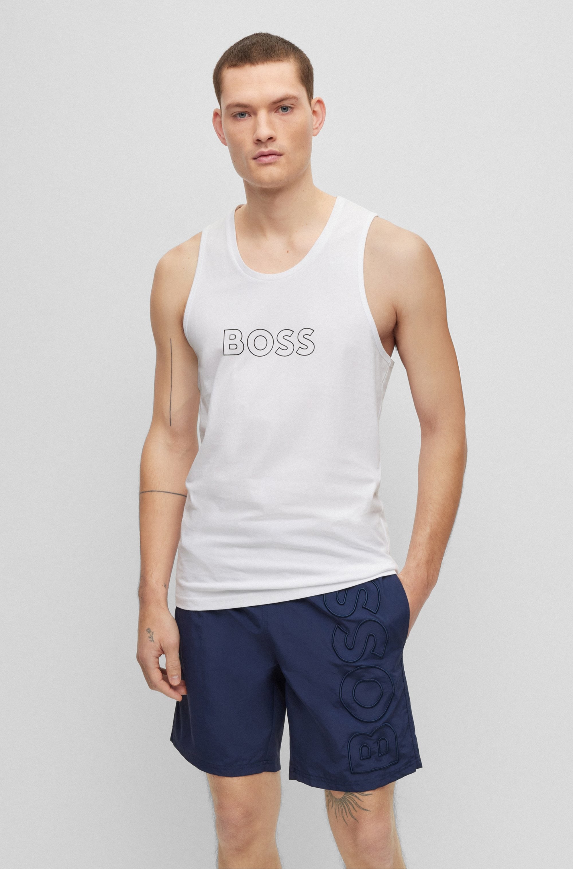 BOSS T-Shirt »Beach Tank Top« mit UV Schutz (SPF 50+)
