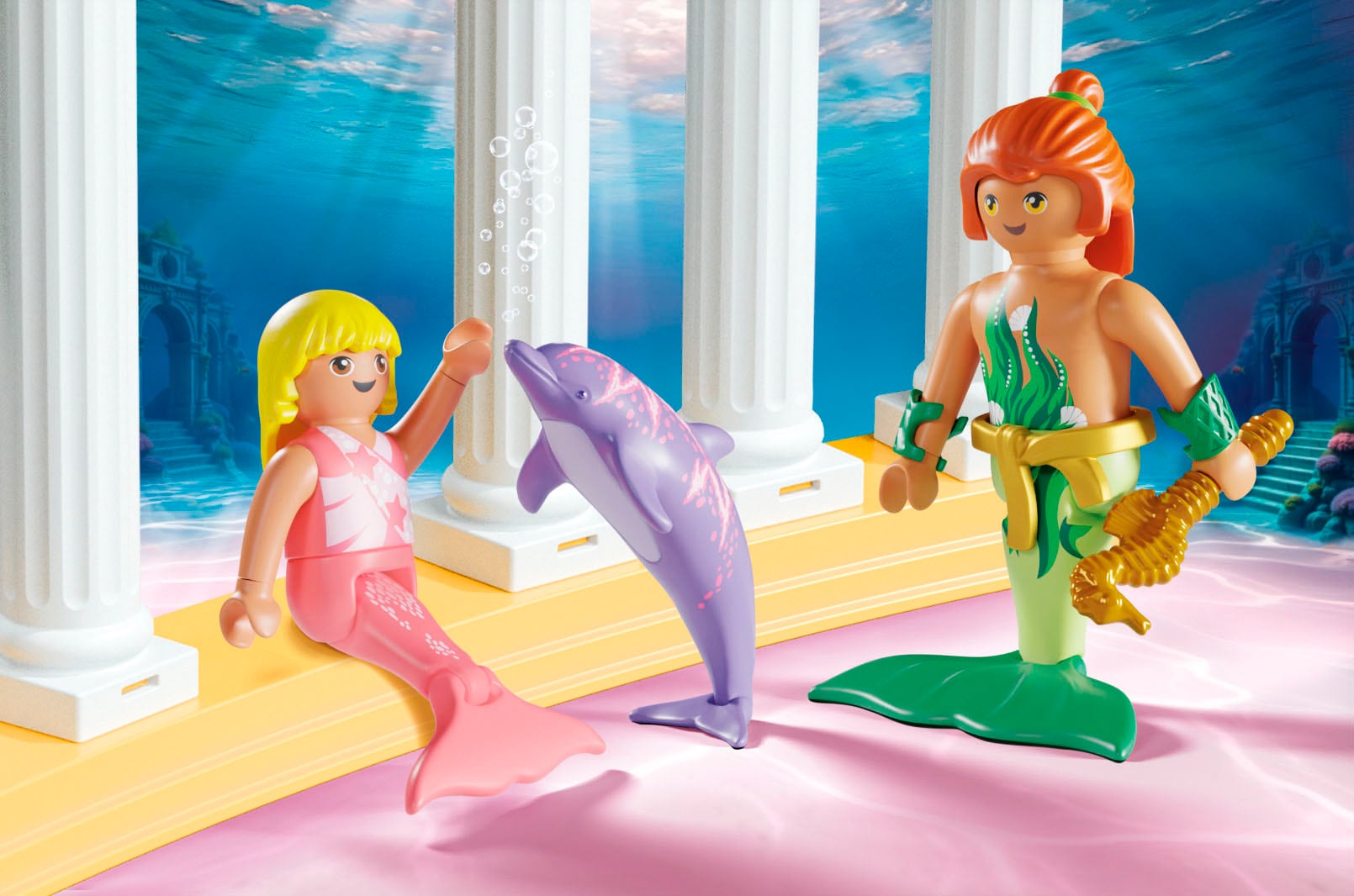 Playmobil® Konstruktions-Spielset »Meerjungfrauen-Schatz mit Delfinen (71861), Princess Magic« Made in Europe