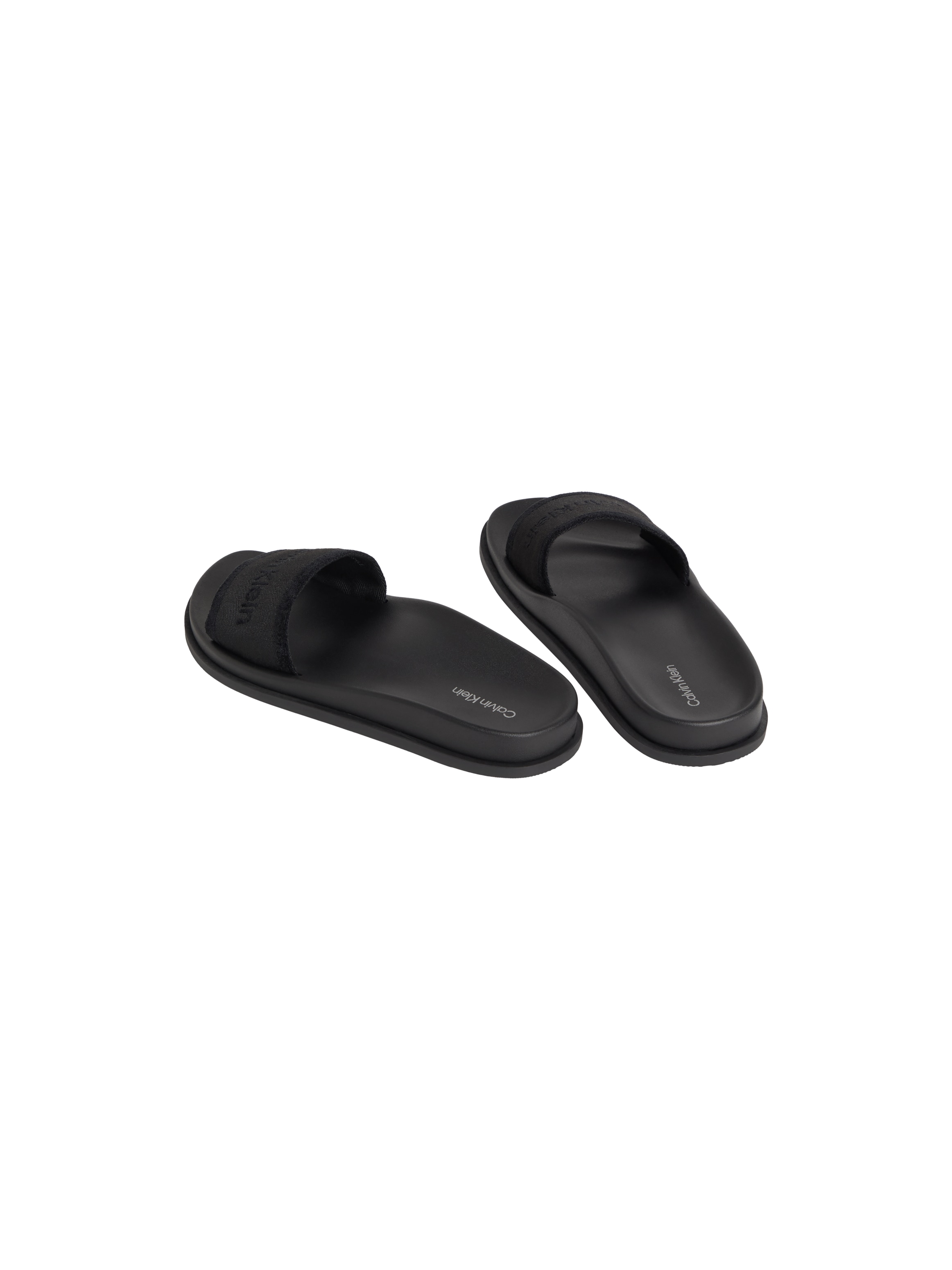 Calvin Klein Badepantolette »CITY SANDAL MULE WEBBING«  Strandschuh, Pool-Slides, Flat mit CK-Logo