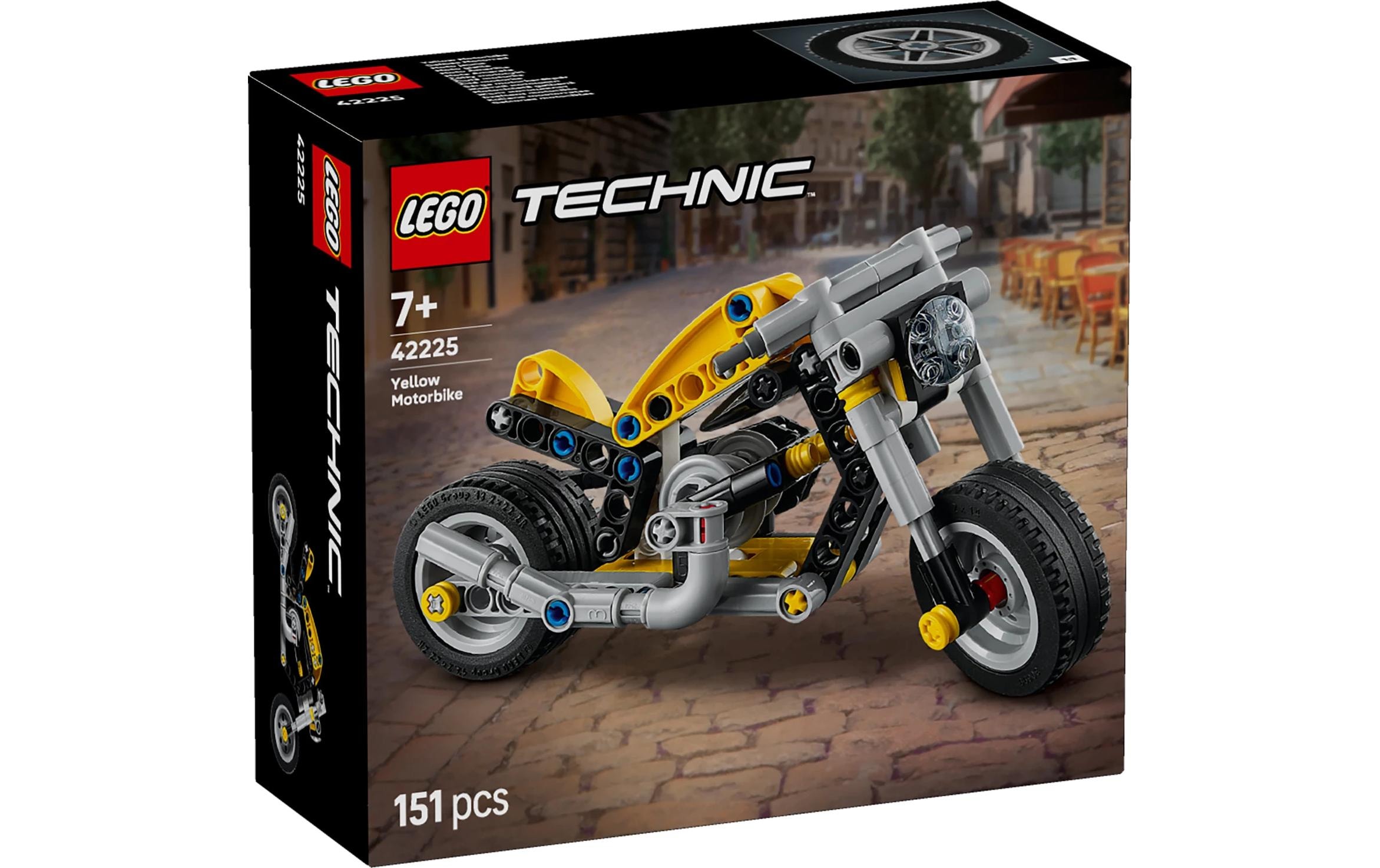 LEGO® Konstruktionsspielsteine »Gelbes Motorrad (42225), LEGO Technic«