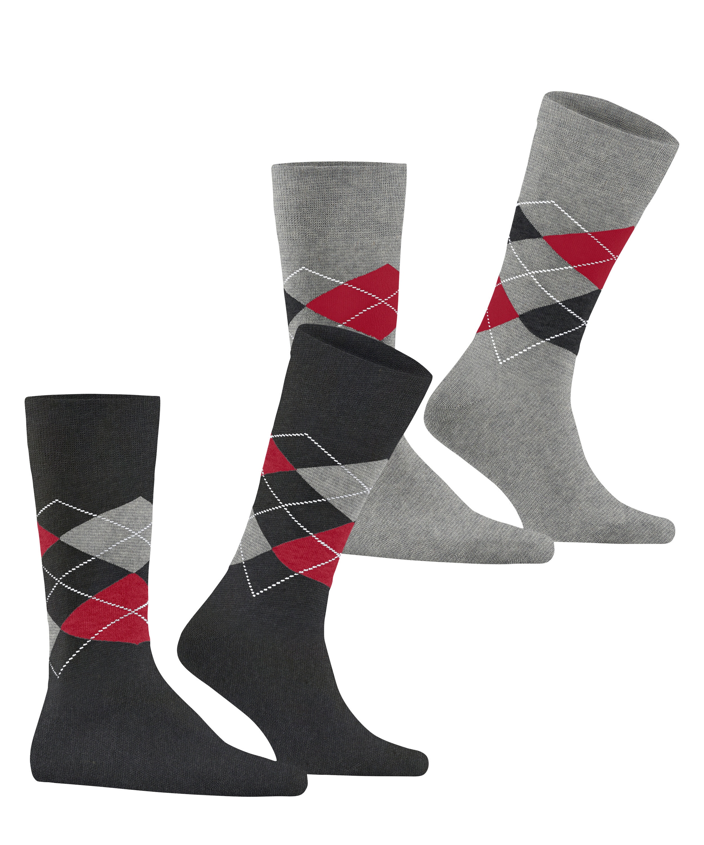 Burlington Chaussettes »Everyday Argyle« 3er Pack,  atmungsaktiv