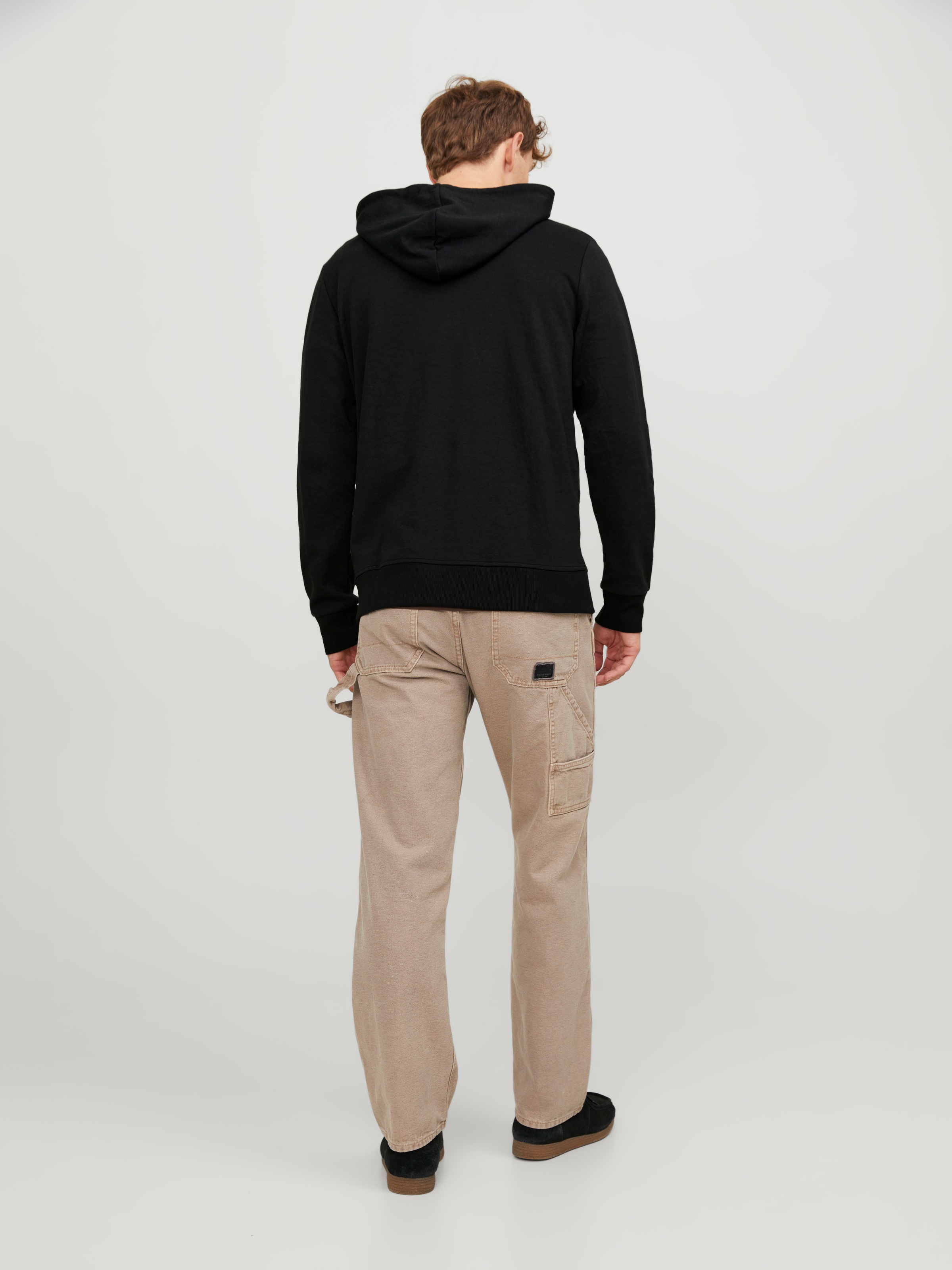 Jack & Jones Sweat à capuche »JJEBASIC Hoodie mit Rippbündchen und angenehmem Tragegefühl« unifarben, modisch, regular fit, Baumwollmischung, Rundhals