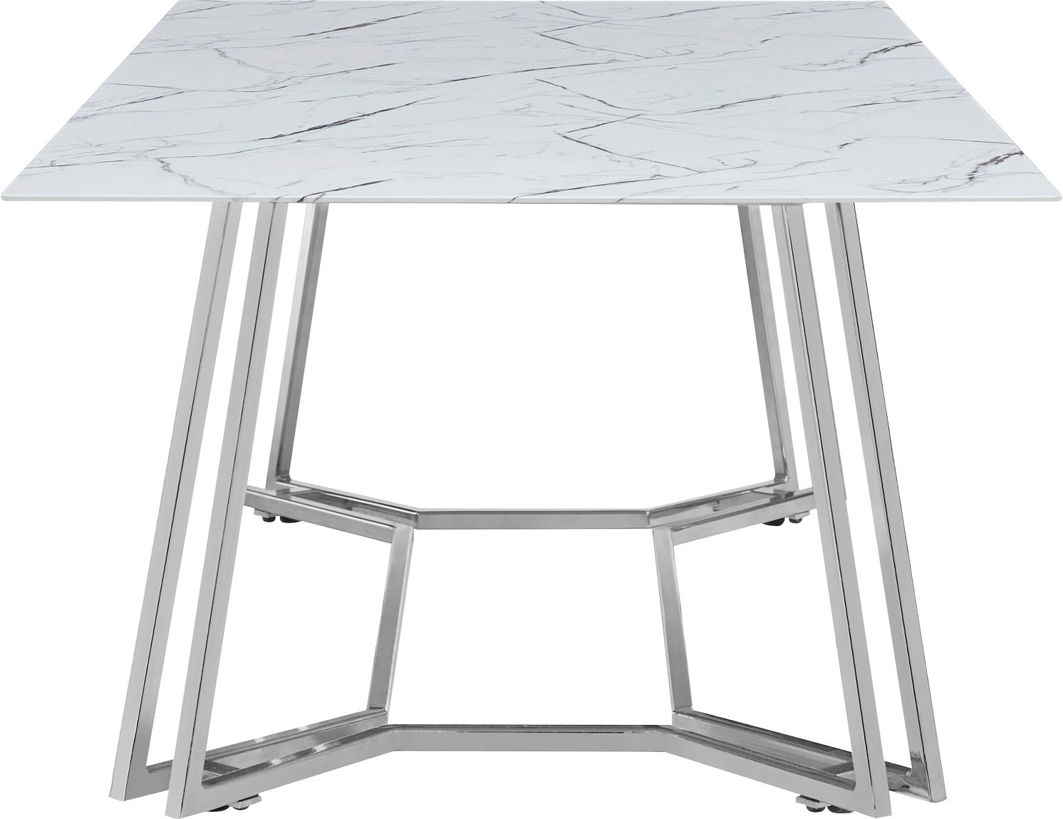 SalesFever Table basse »Wohnzimmertisch im eleganten Stil« Eleganter Chic mit marmoriertem Charme