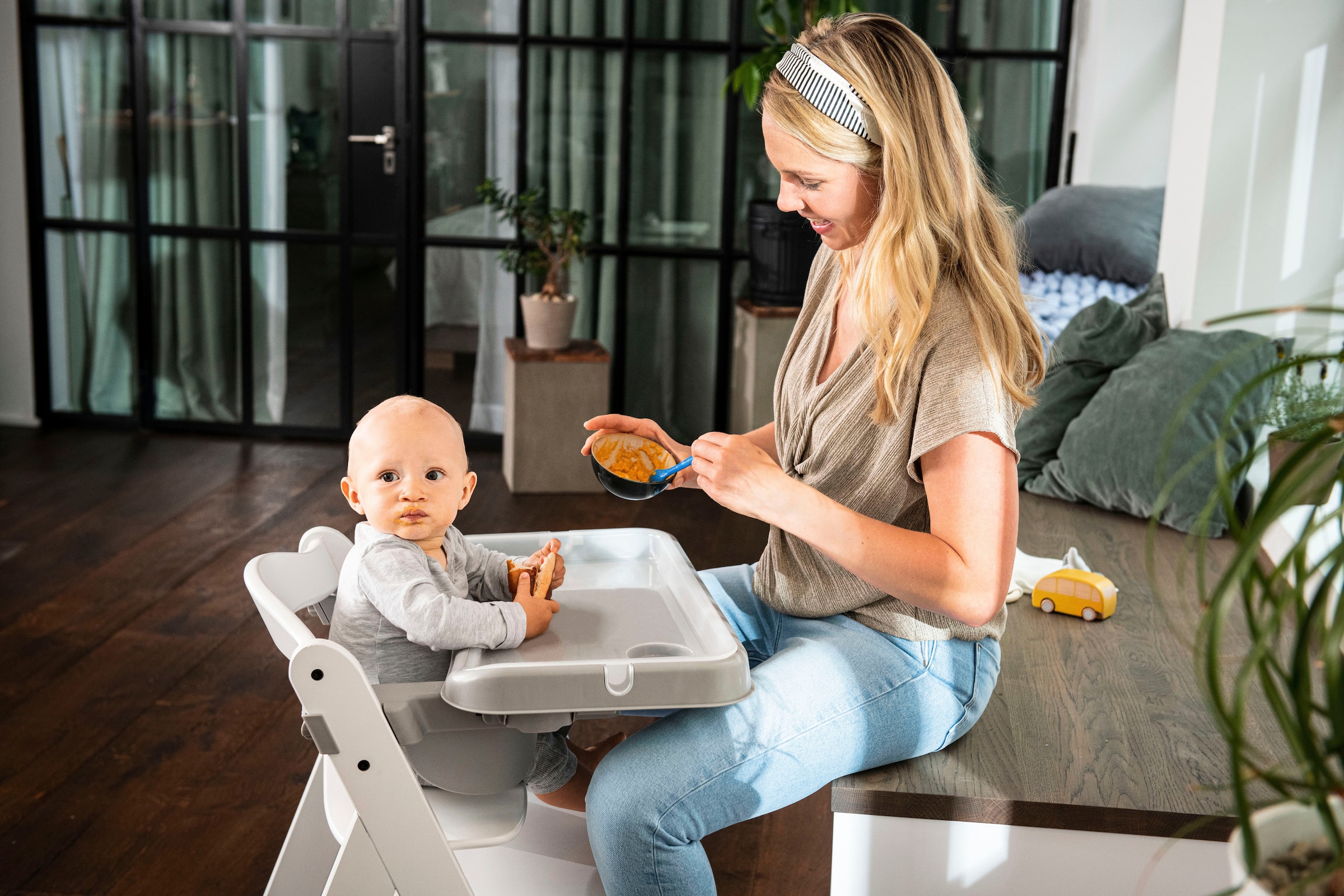 Hauck Hochstuhltablett »Alpha Tray Tischaufsatz, grey« für Hochstühle Alpha+ und Beta+