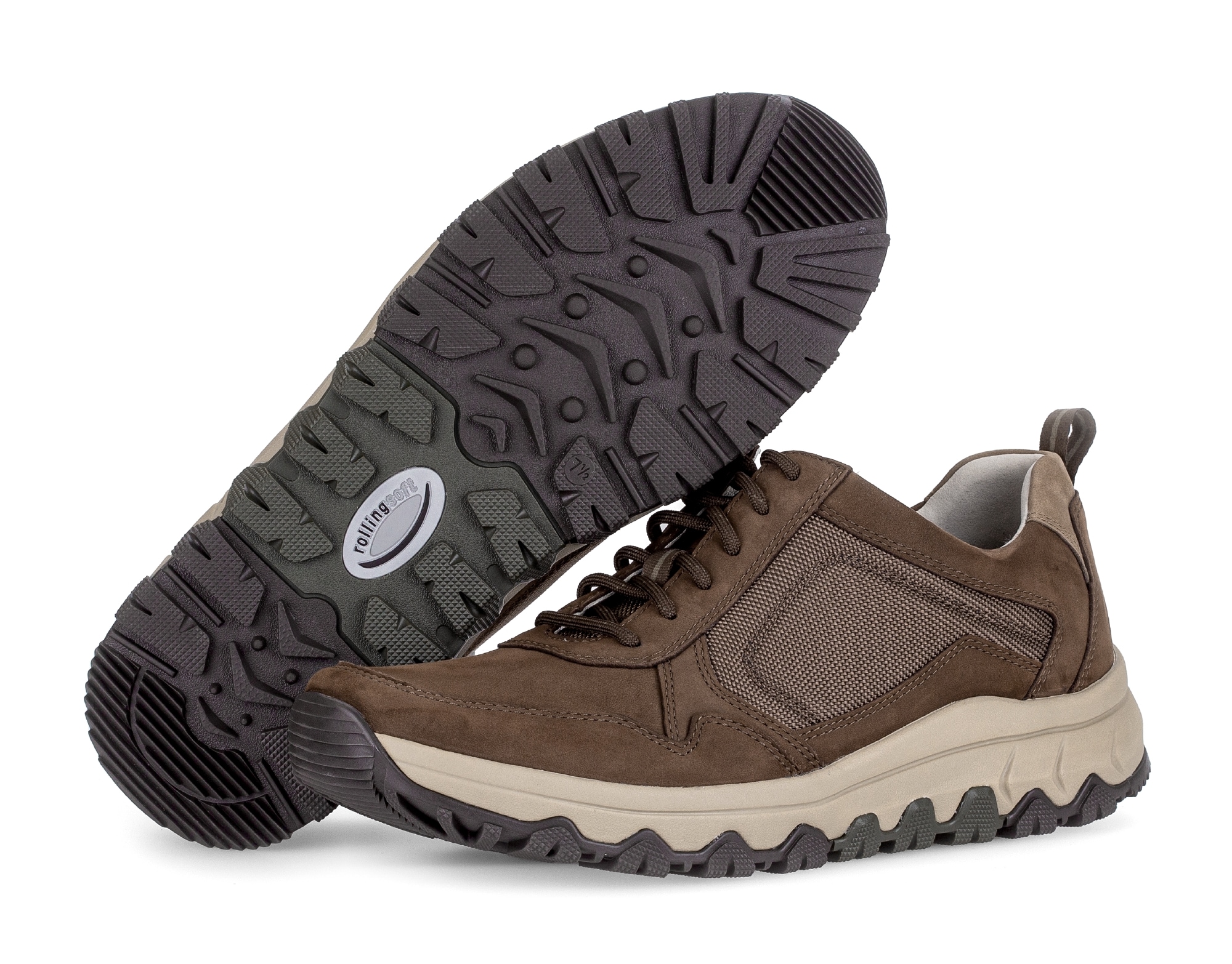 rollingsoft Sneakers  , chaussure de loisirs, chaussure basse, chaussure à lacets avec languette, largeur G