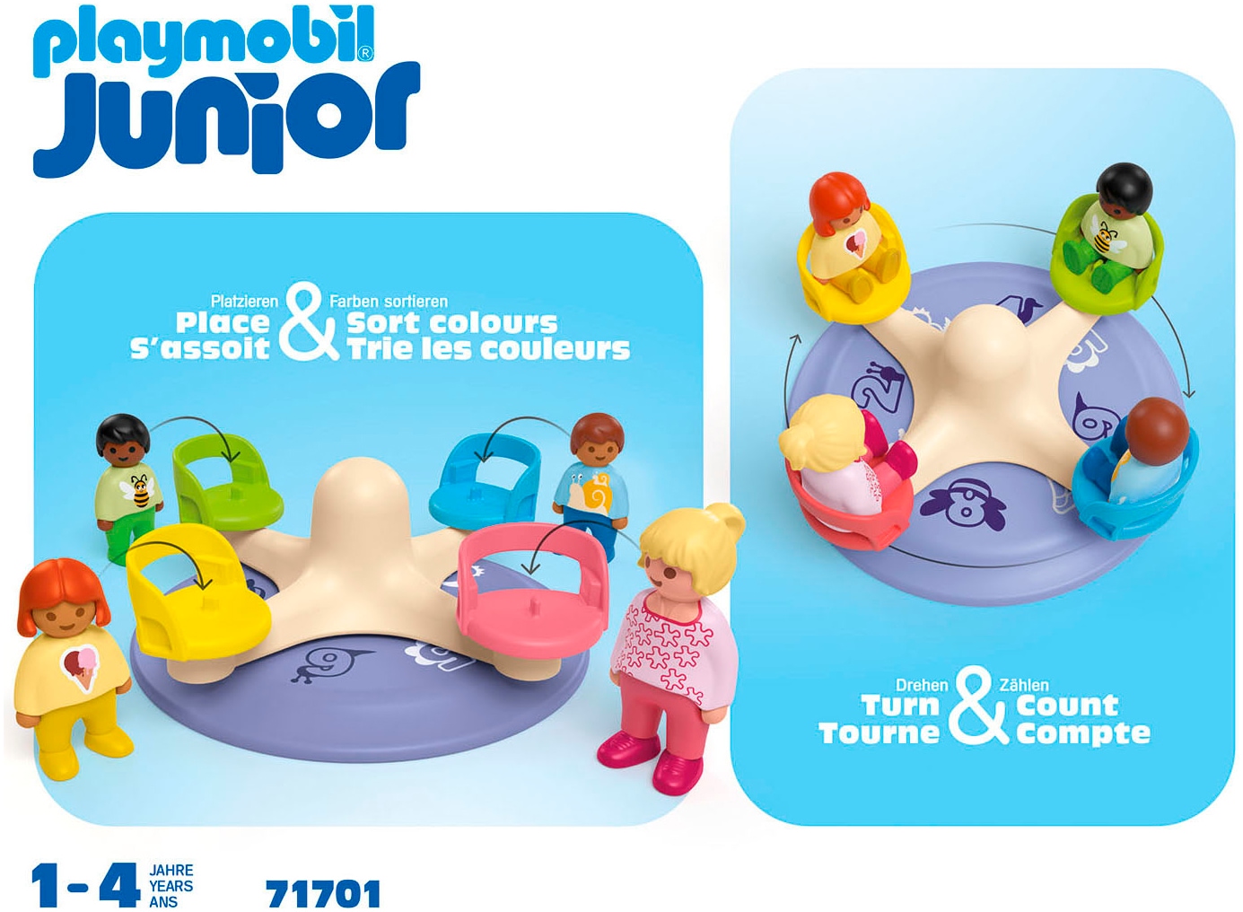 Playmobil® Jeu de construction »Zahlenkarussell (71701), JUNIOR« Made in Europe