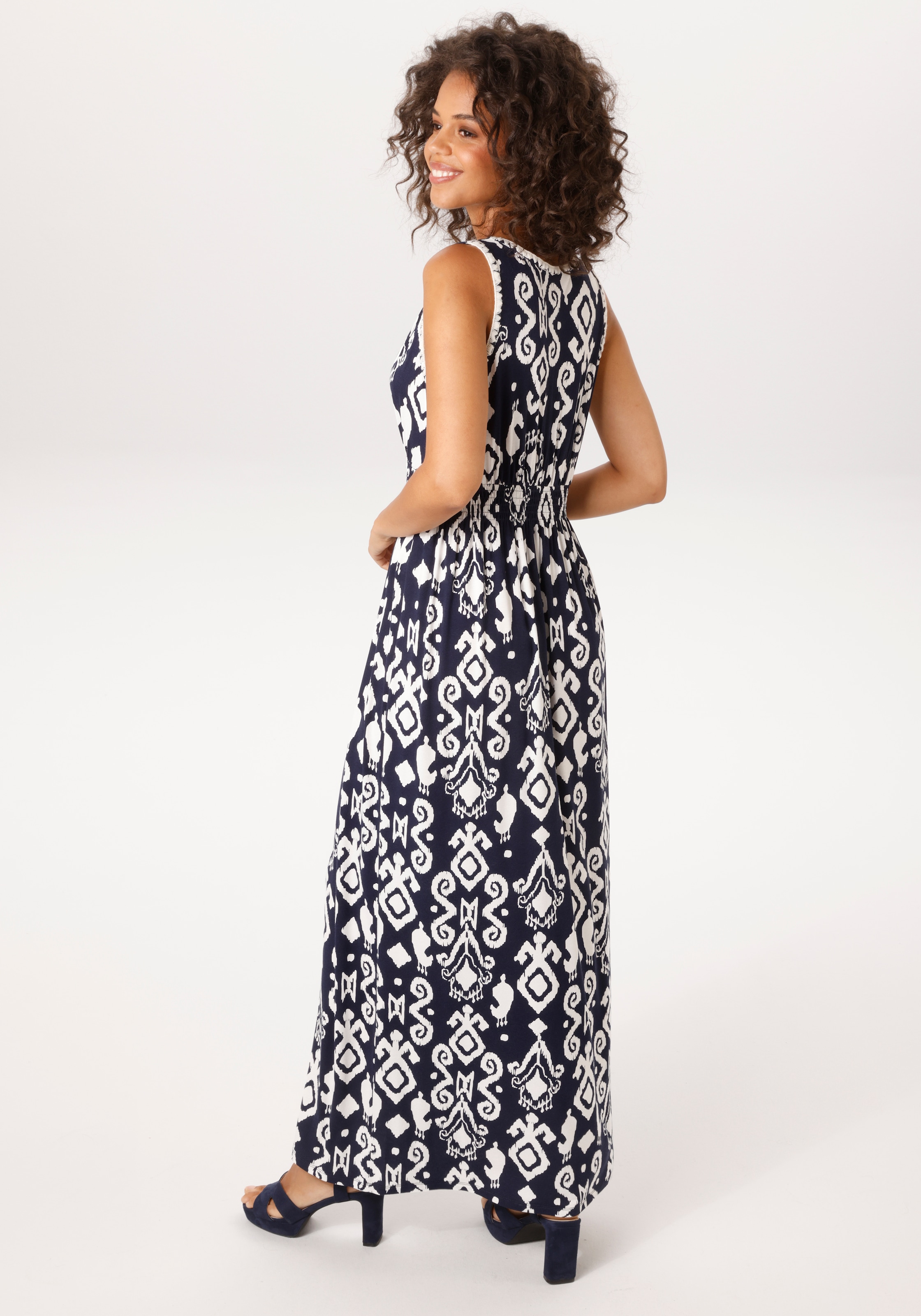 Aniston CASUAL Robe d'été mit fantasievollem, grafischen Druck - NEUE KOLLEKTION