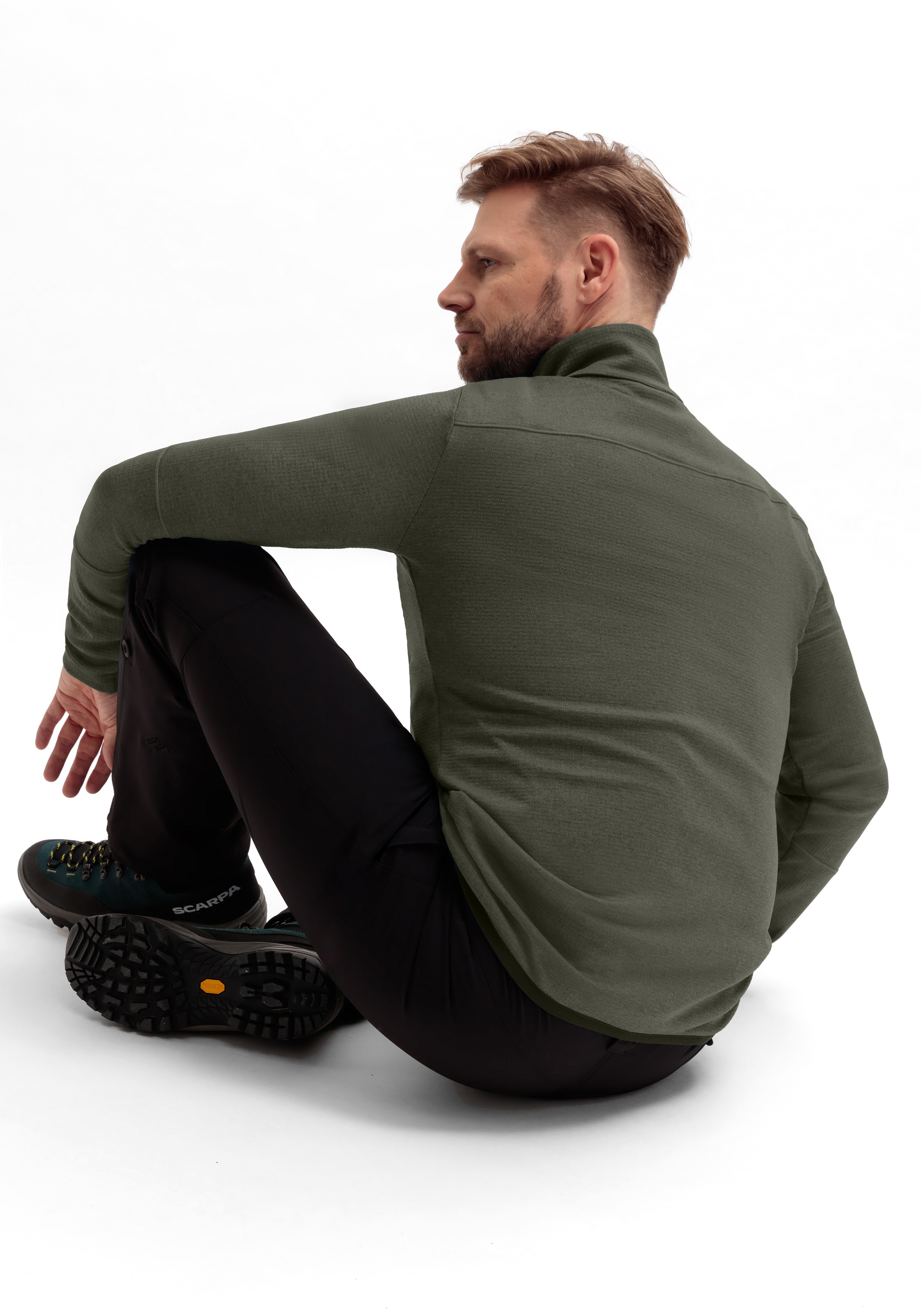 Maier Sports Fleecejacke »Sinaia M« Herren Midlayer, atmungsaktiv und schnelltrocknend, Slim Fit