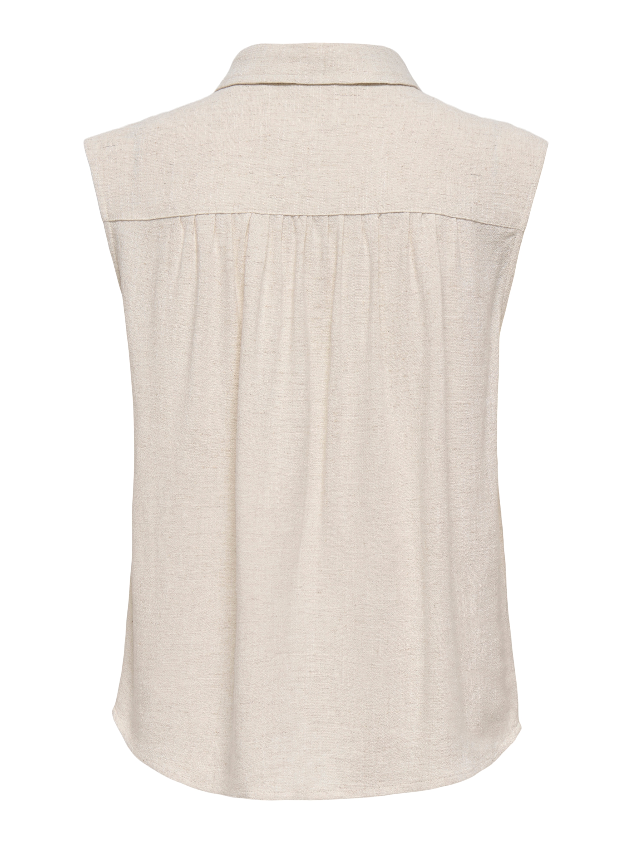 ONLY CARMAKOMA Top chemisier »CARSIESTA S/L LINEN BL SHIRT PNT NOOS« mélange viscose, coupe régulière, avec lin